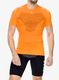 Tricou alergare X-Bionic Twyce Run Shirt S/S - blazing orange/arctic white