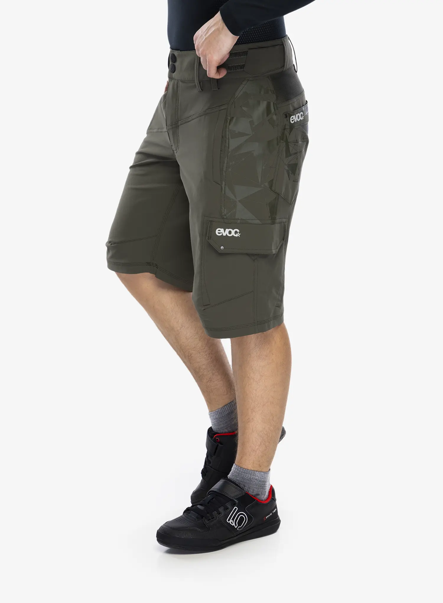 Pantaloni scurti ciclism Evoc Bike Shorts - dark olive