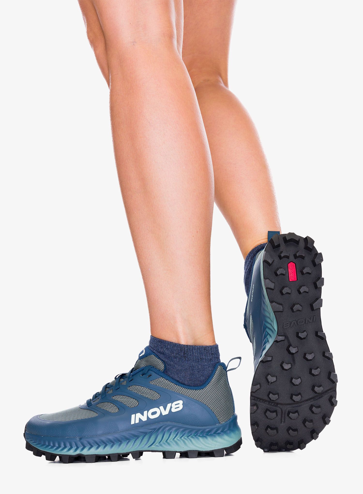 Pantofi alergare trail femei Inov-8 MudTalon Precision - storm blue/navy