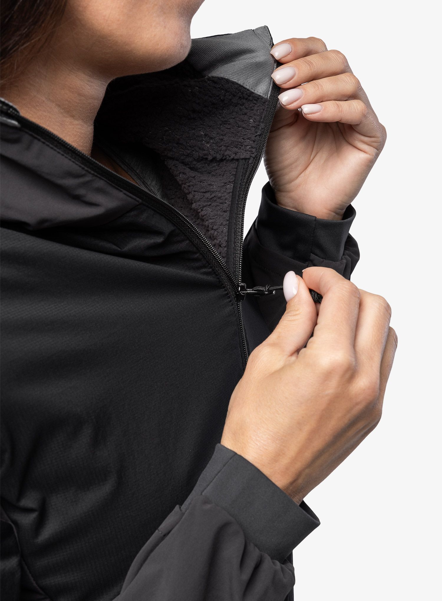 Geaca femei Inov-8 Performance Hybrid Jacket - blck/graphite