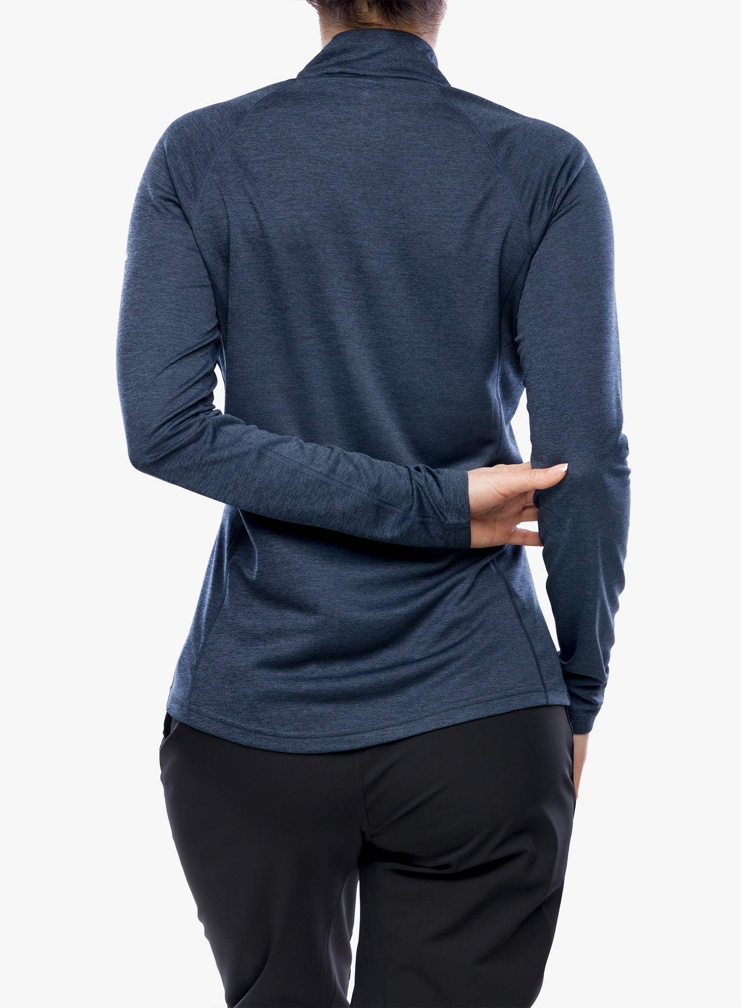 Bluza de corp femei Montane Dart Zip Neck - eclipse blue