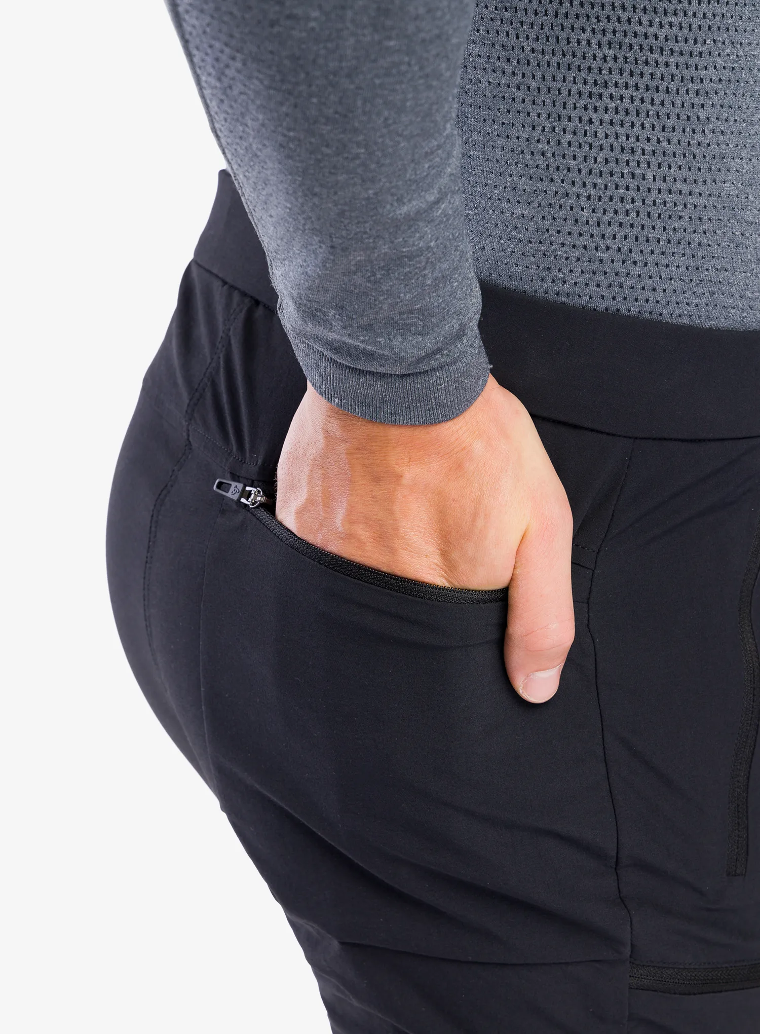 Pantaloni trekking barbati Odlo Ascent Pants Regular Length - black