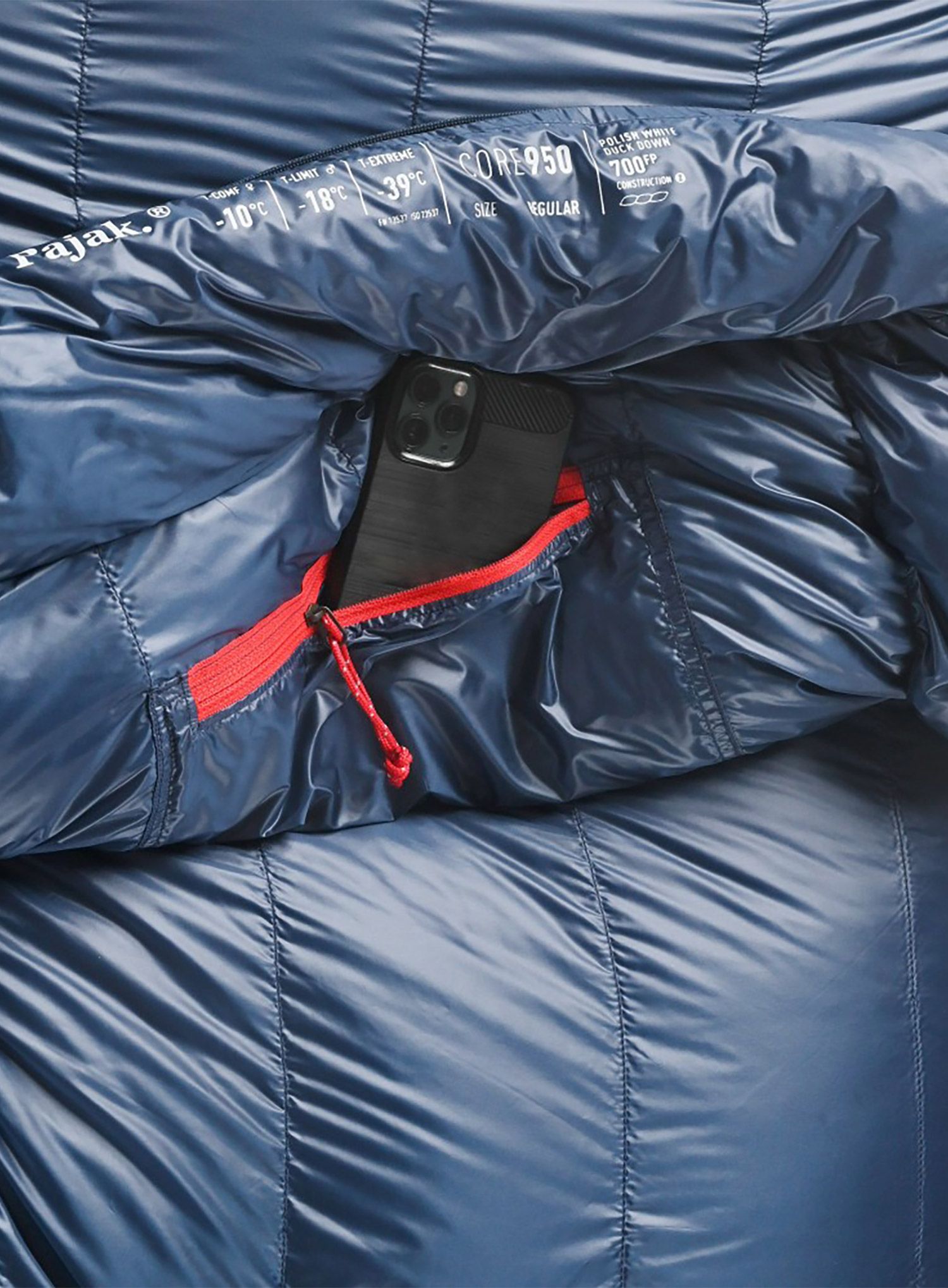 Sac de dormit matlasat Pajak Core 950 (180 cm) - navy