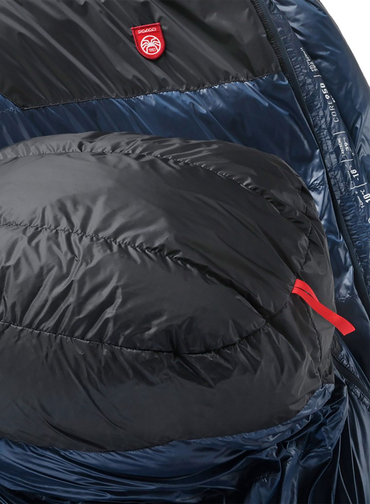 Sac de dormit matlasat Pajak Core 950 (205 cm) - navy