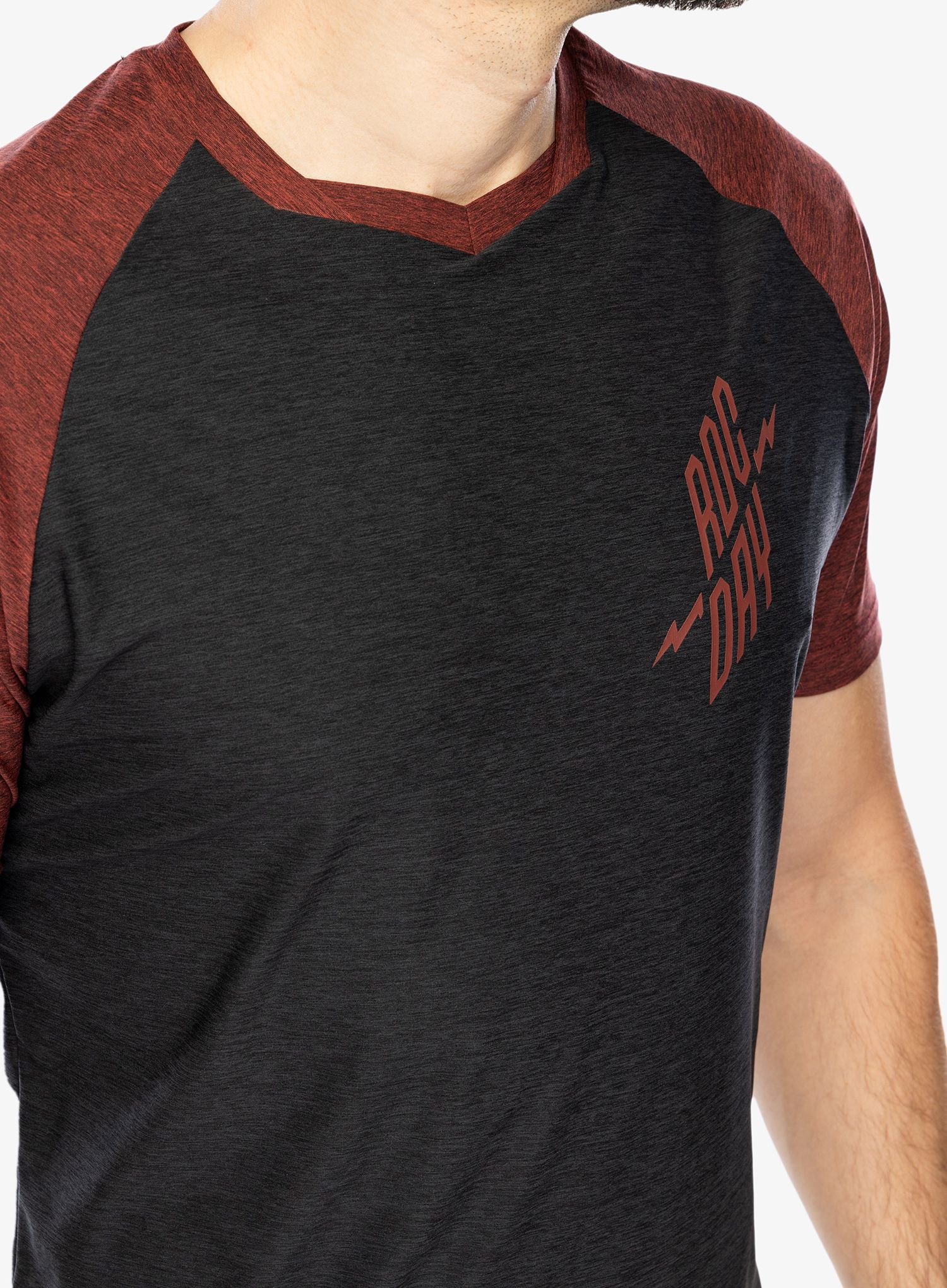 Tricou ciclism Rocday Stage Short - black/red
