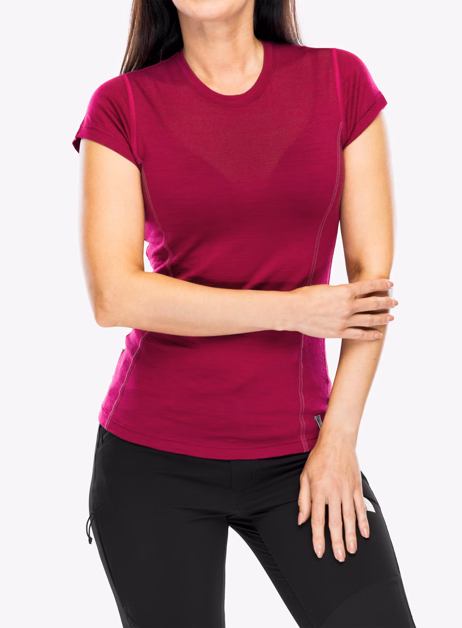 Tricou termic femei Sensor Merino Active Tee S/S - lilla