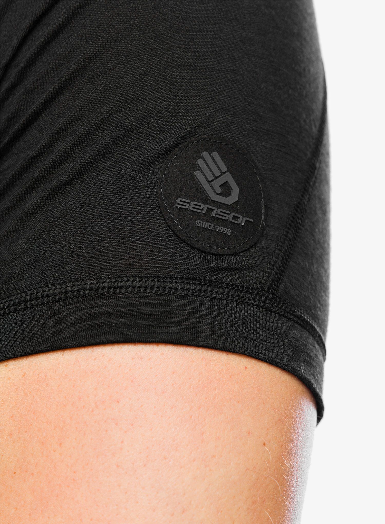 Tricou termic Sensor Merino Air Tee S/S - black/ black