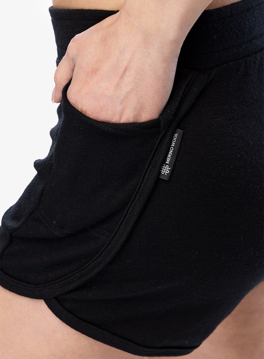 Pantaloni scurti femei Sensor Merino Upper Traveller Shorts - black