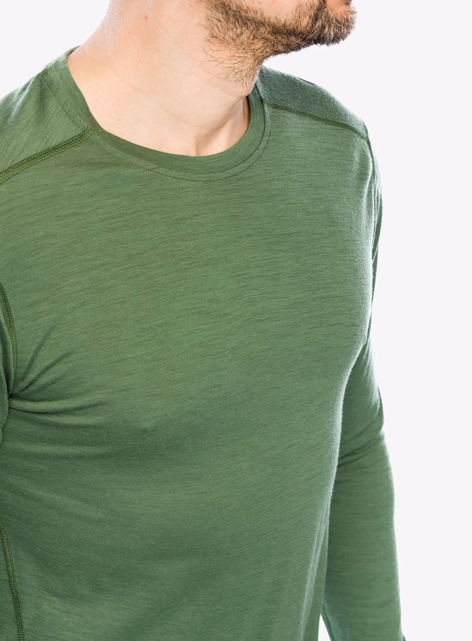 Bluza de corp Smartwool Classic Merino Base Layer LS Boxed - fern green