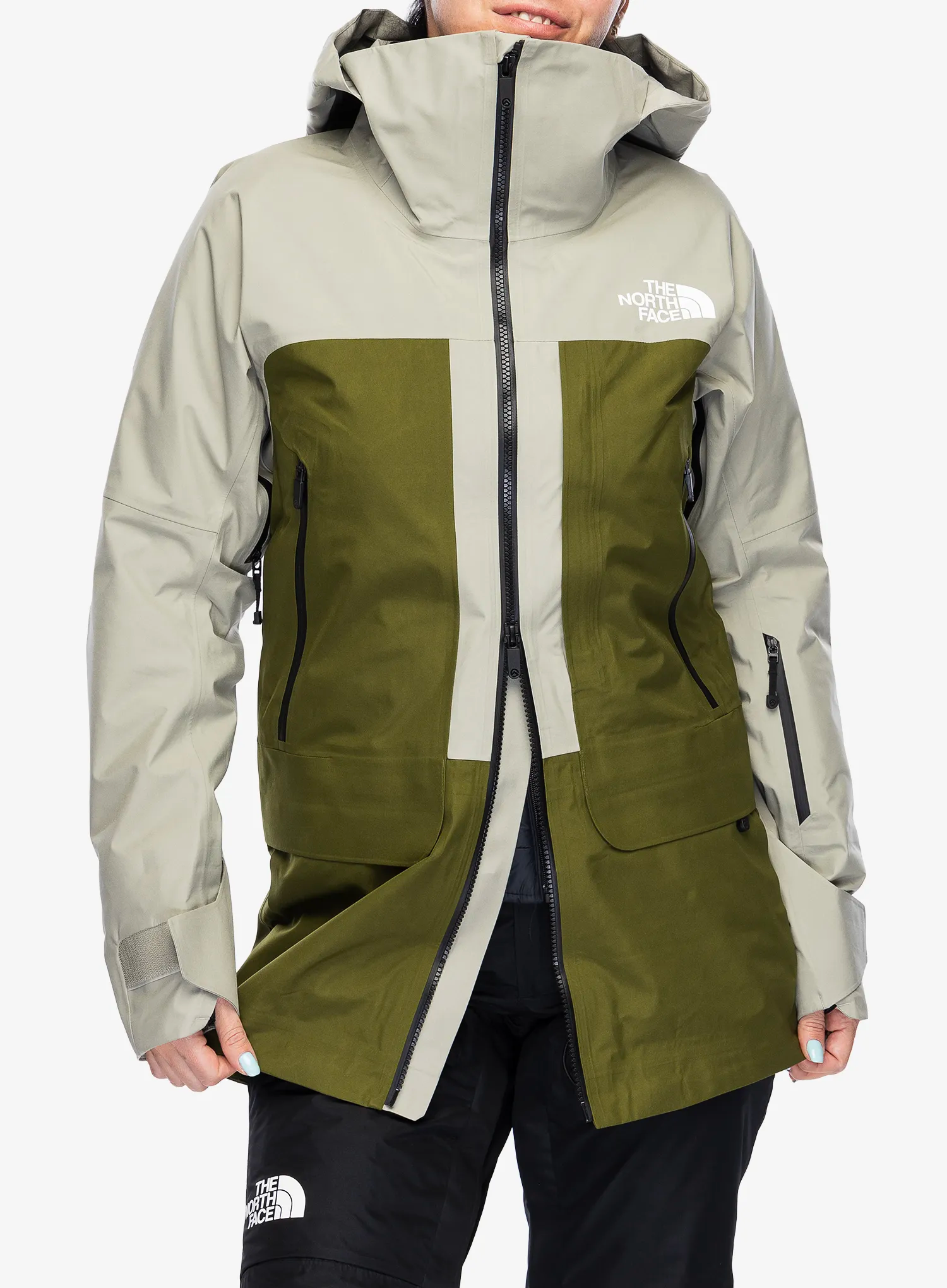 Geaca GORE-TEX femei The North Face Summit Verbier GTX Jacket - clay grey/forest olive