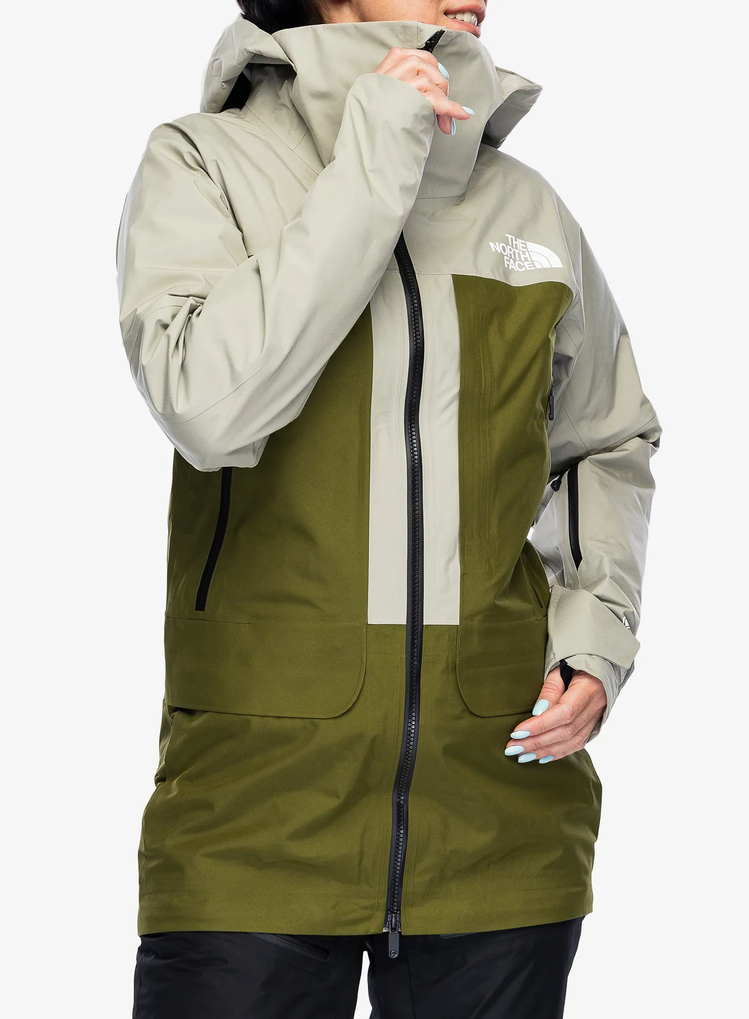 Geaca GORE-TEX femei The North Face Summit Verbier GTX Jacket - clay grey/forest olive