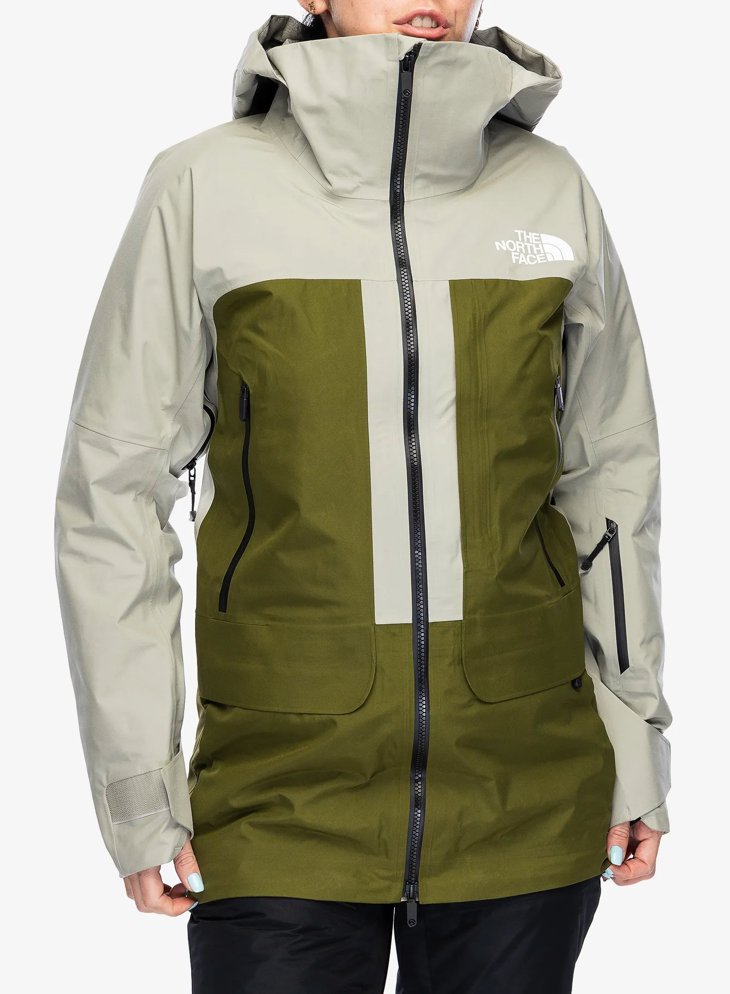 Geaca GORE-TEX femei The North Face Summit Verbier GTX Jacket - clay grey/forest olive