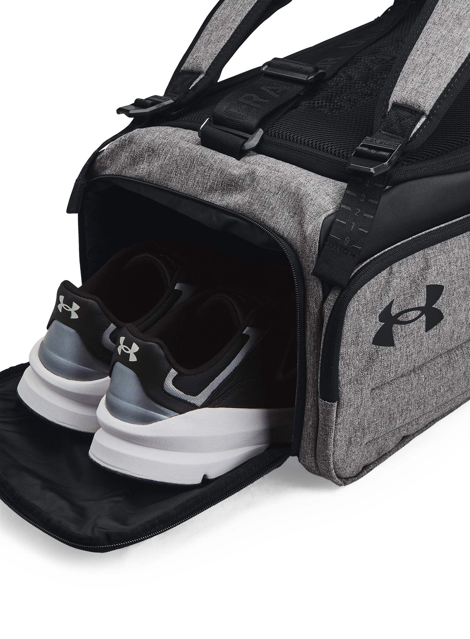 Geantă Under Armour Contain Duo Small BP Duffle - castlerock medium/black/white