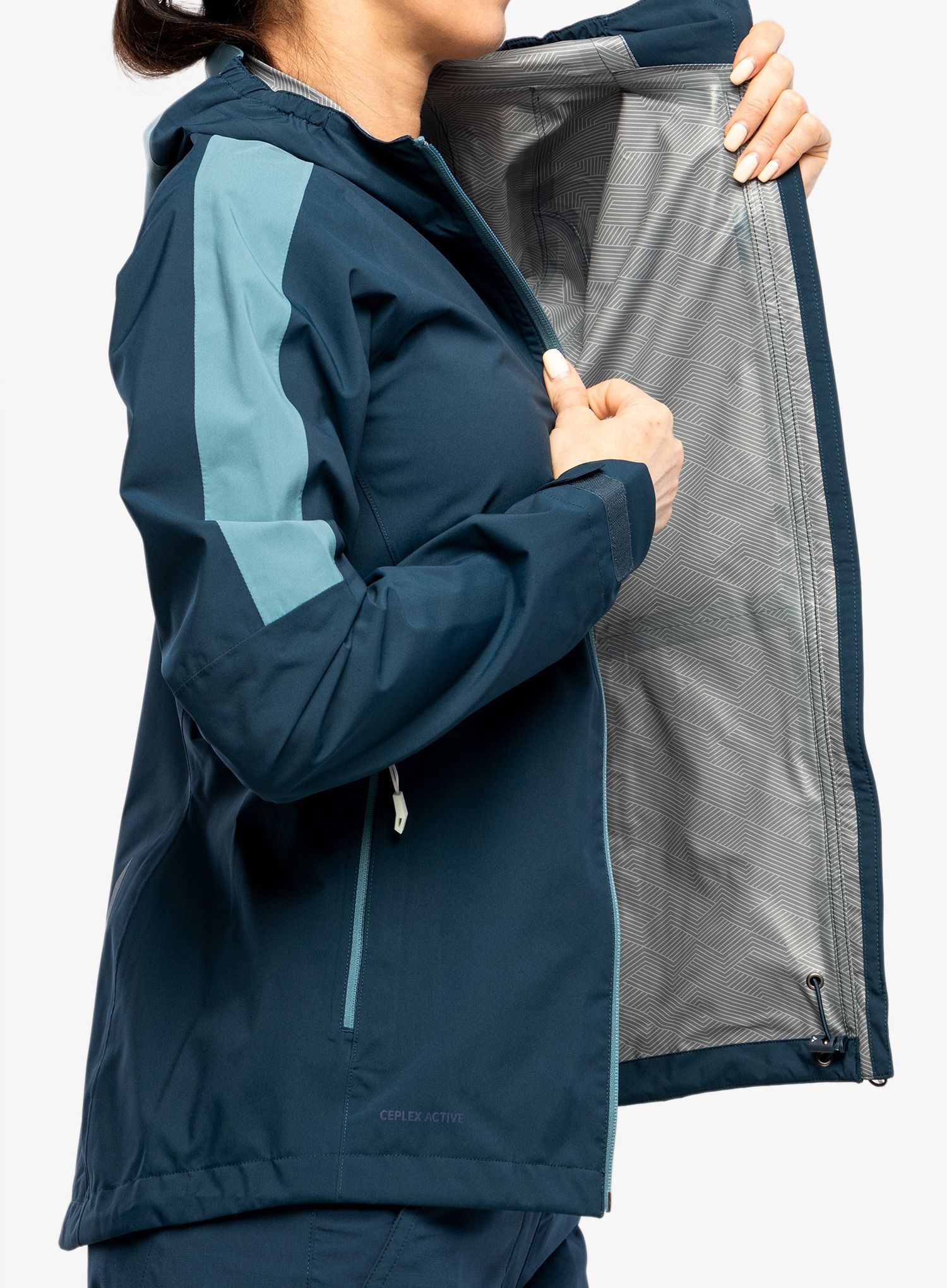 Geaca de ploaie femei Vaude Moab Rain Jacket II - dark sea uni
