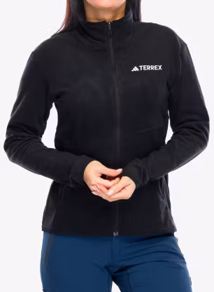 Hanorac fleece femei adidas TERREX Multi Full Zip Fleece Jacket - black