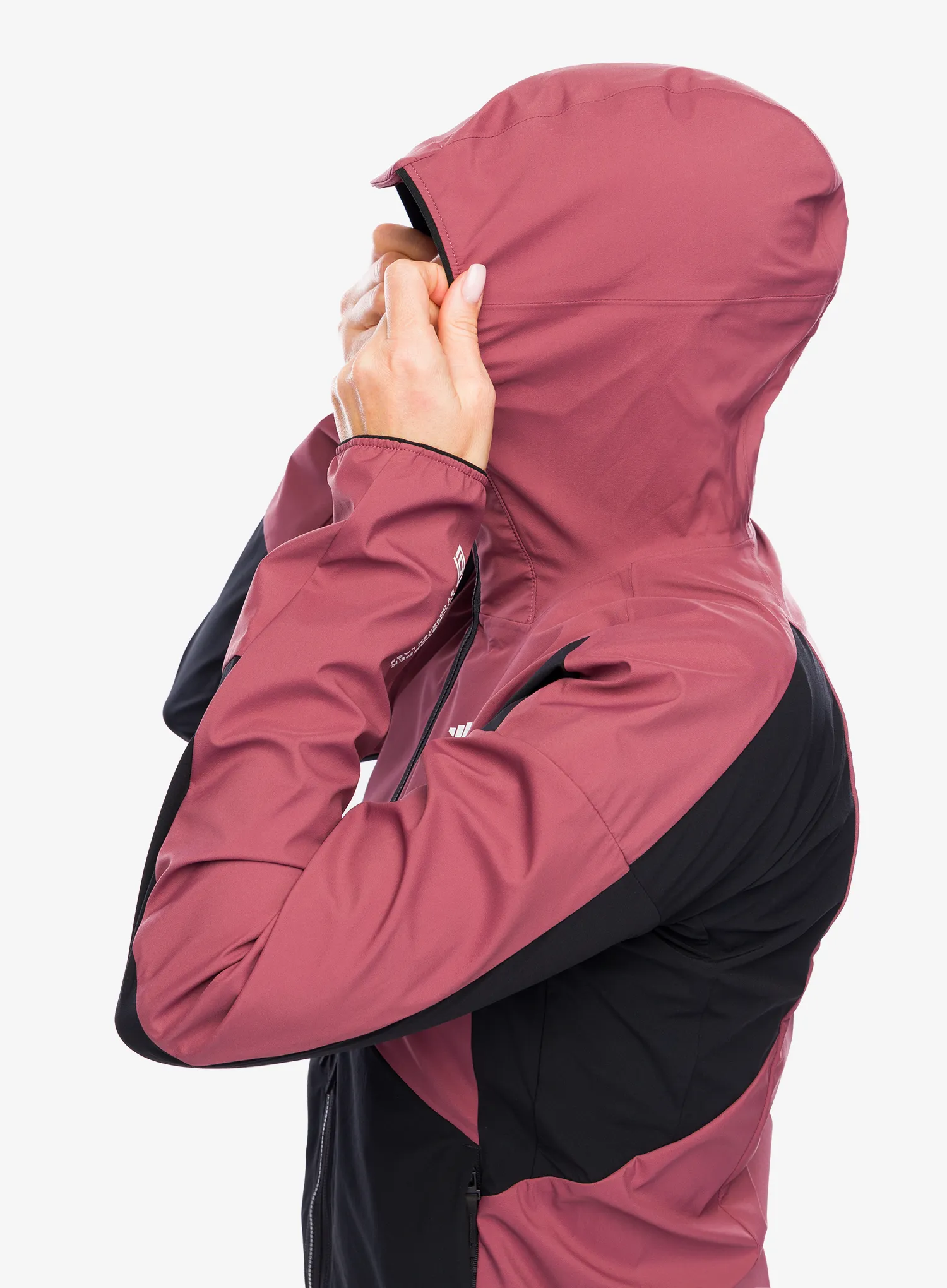 Geaca softshell femei adidas TERREX Techrock GORE-TEX WINDSTOPPER Softshell Jkt - quiet crimson/blk