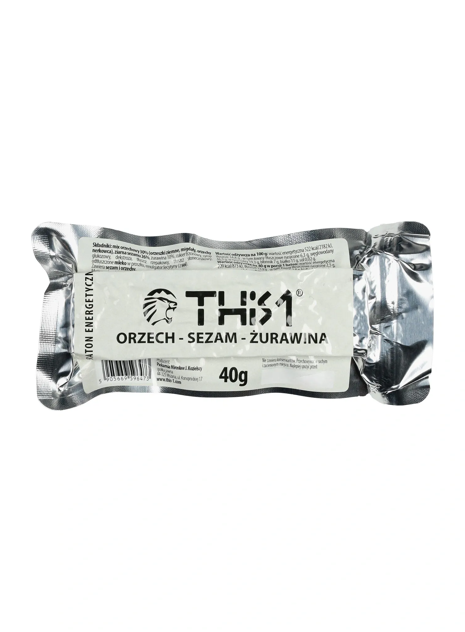 Baton energizant This-1 Energy 3 pack - nuts/lemon/ginger, nuts/sesame/cranberry, nuts/black currant