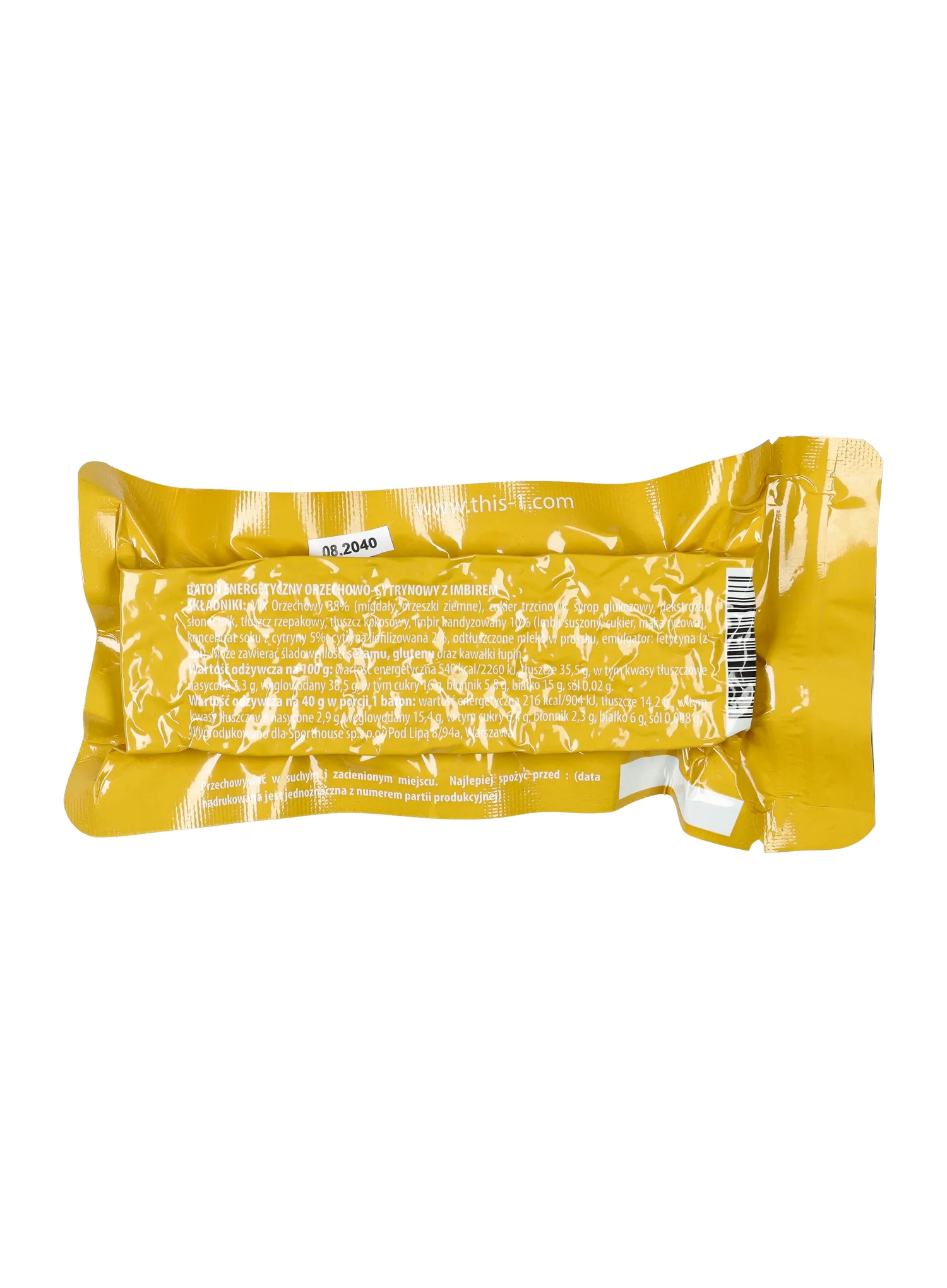Baton energizant This-1 Energy - nuts/lemon/ginger