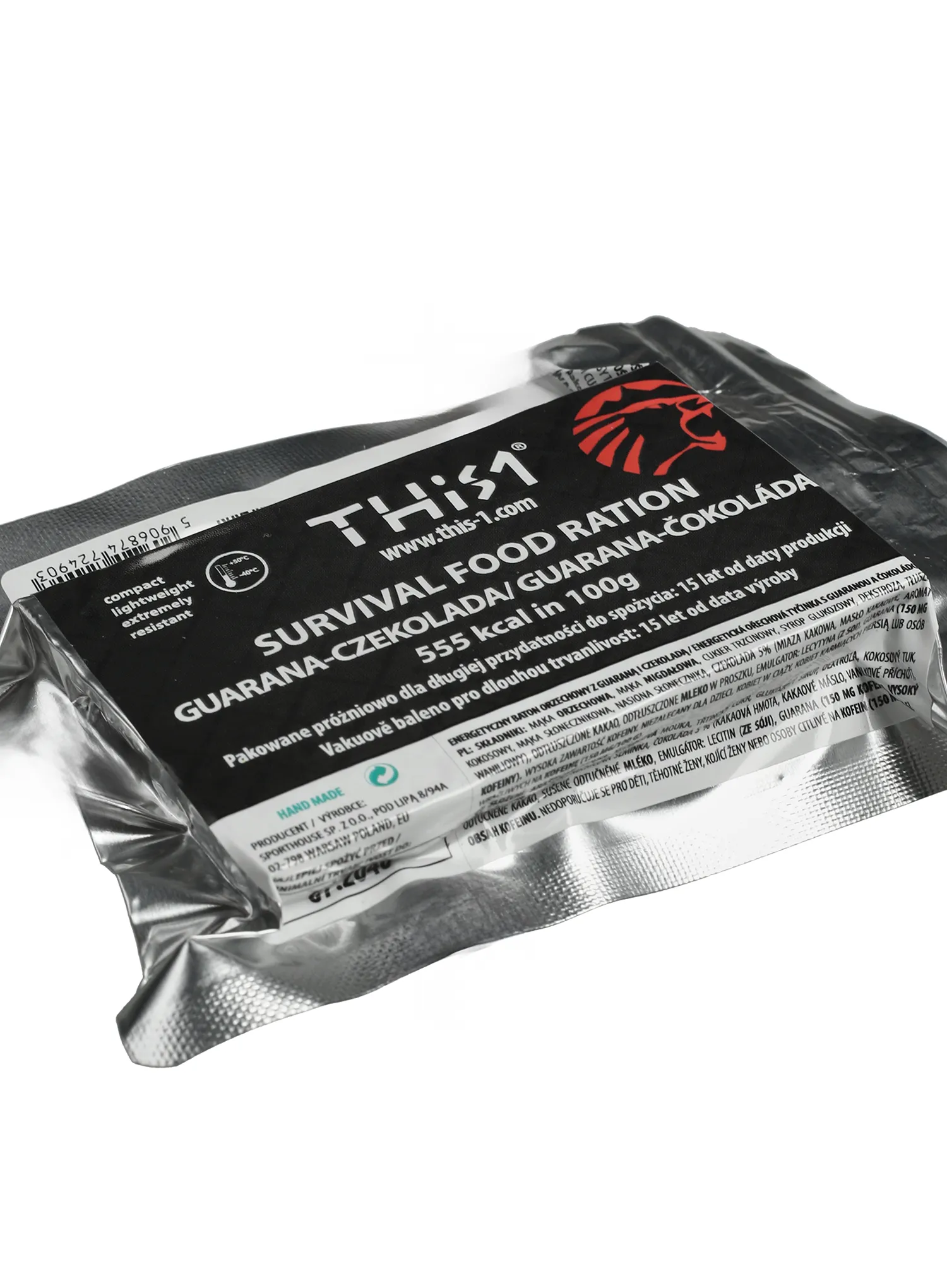 Baton energizant This-1 Survival Bar - nuts/guarana/chocolate
