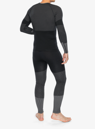 Lenjerie termoactivă Odlo Fundamentals Performance Warm Set Long - black