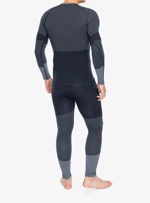 Lenjerie termoactivă Odlo Fundamentals Performance Warm Set Long - dark sapphire