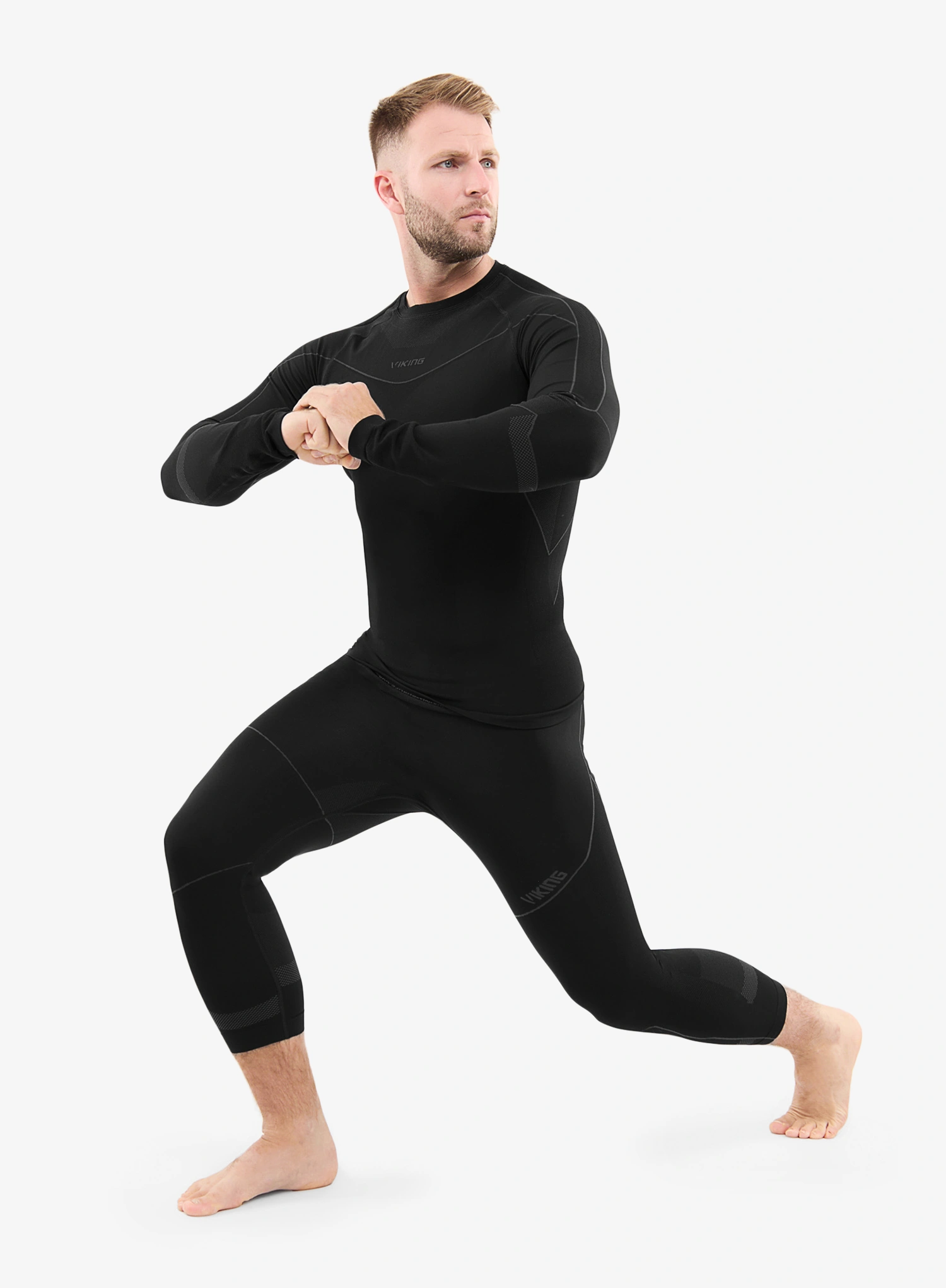 Lenjerie termoactivă Viking Base Layer Gary 3/4 Set - black