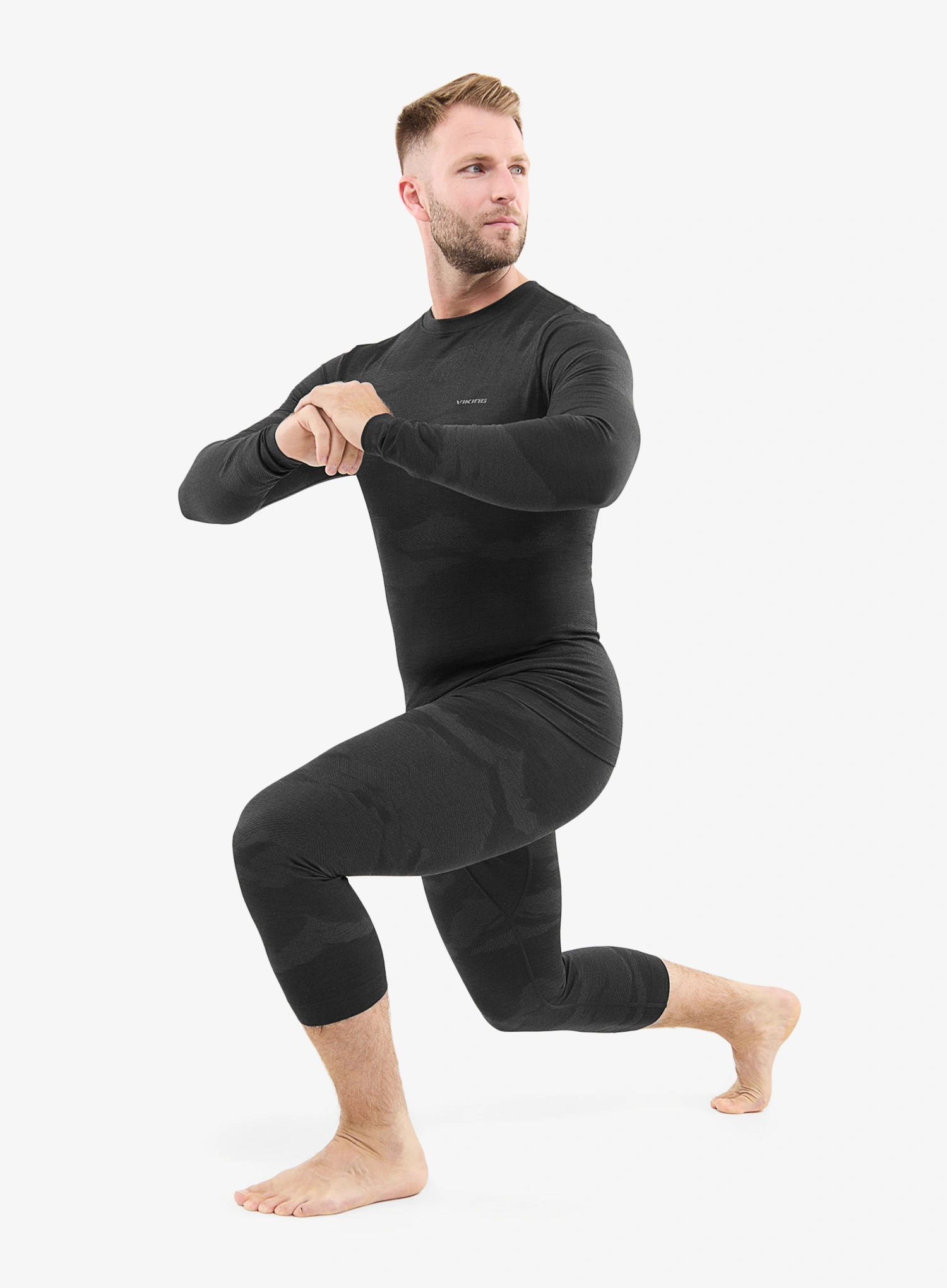 Lenjerie termoactivă Viking Base Layer Gasher 3/4 Set - black