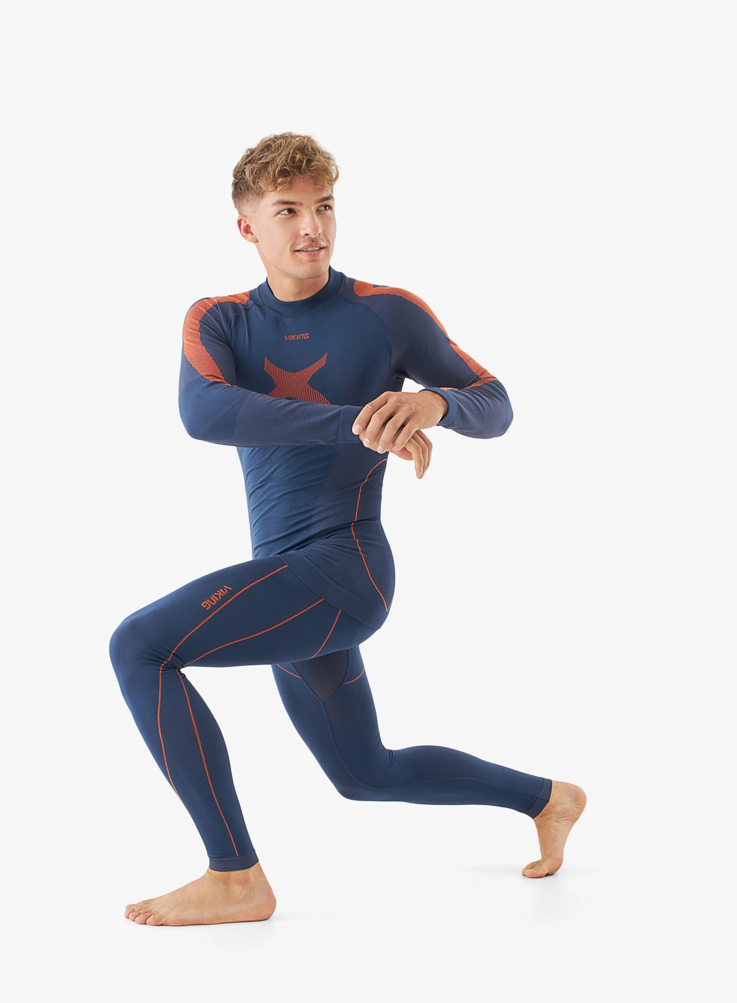 Lenjerie termoactivă Viking Base Layer Primeone Set - navy/orange