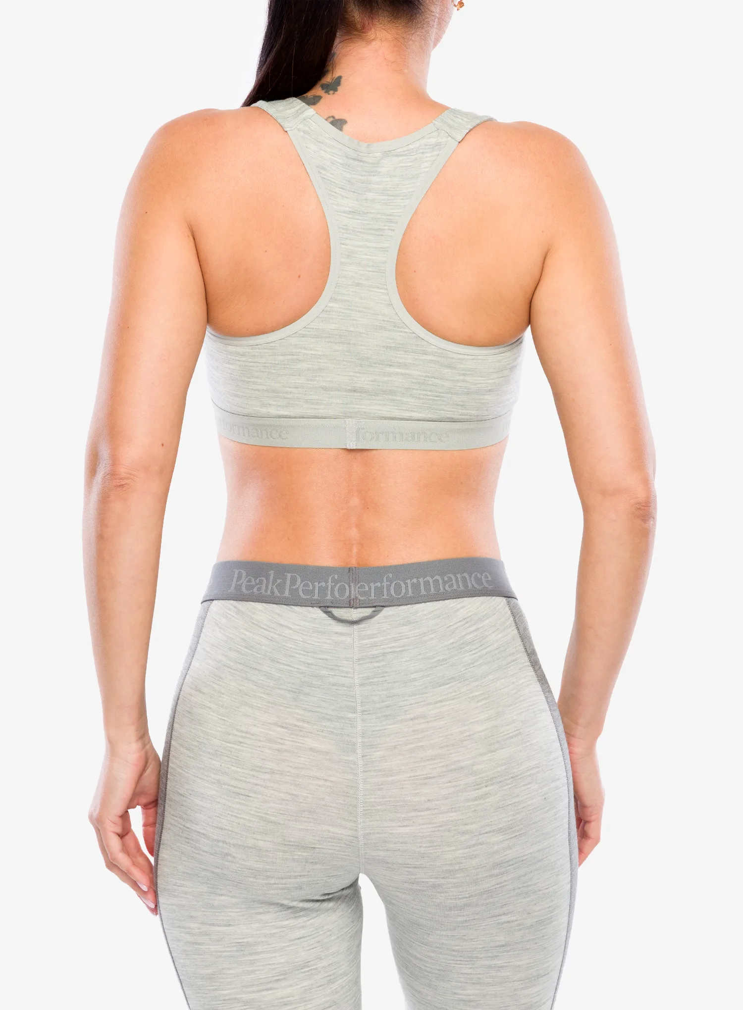 Sutien sport Peak Performance Magic Top Wool-blend Baselayer - med grey melange