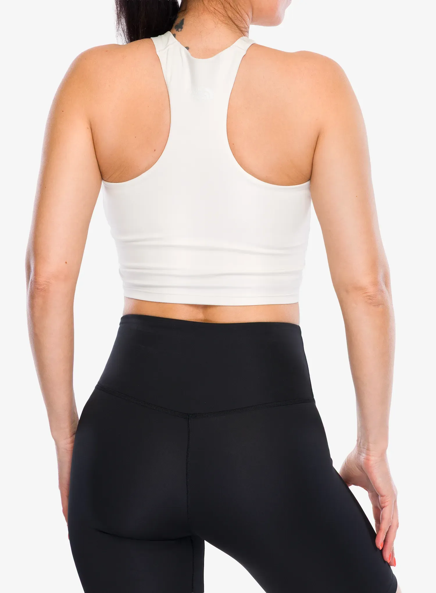 Sutien sport The North Face Refina Longline Bra - white dune