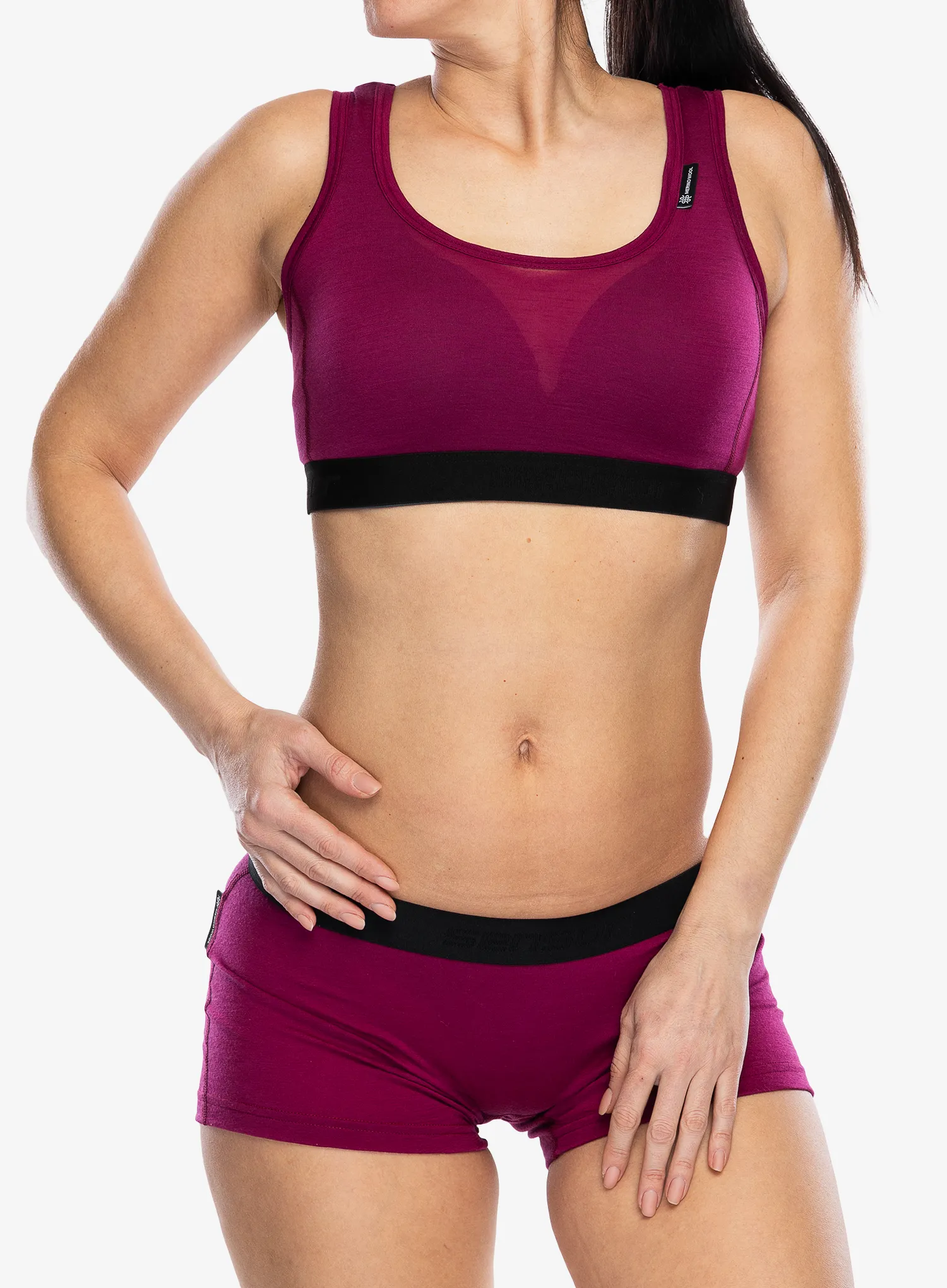 Sutien sport Sensor Merino Active Bra - lilla