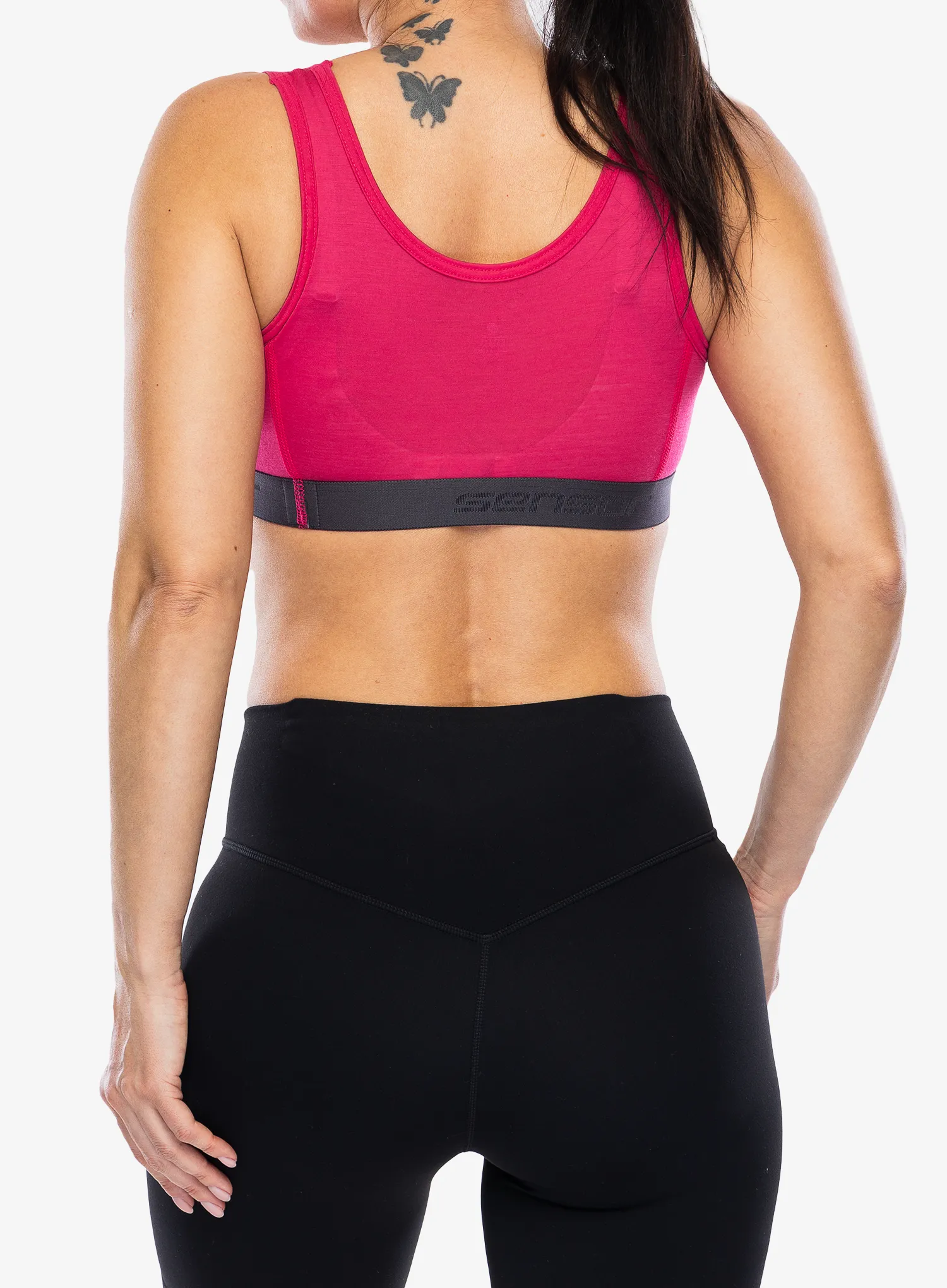 Sutien sport Sensor Merino Active Bra - magenta