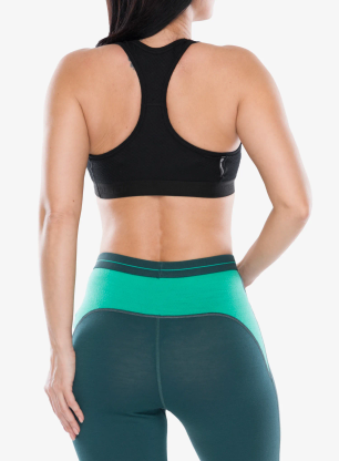 Sutien sport Sensor Merino DF Bra - black