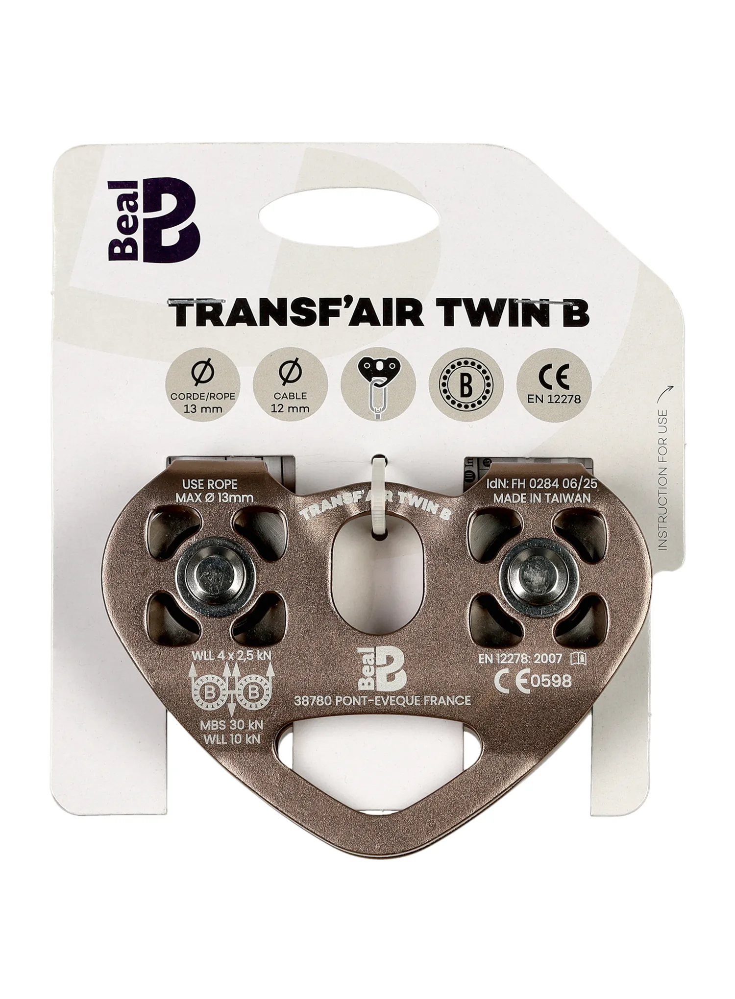 Scripete dublu Beal Transf'Air Twin B - stone