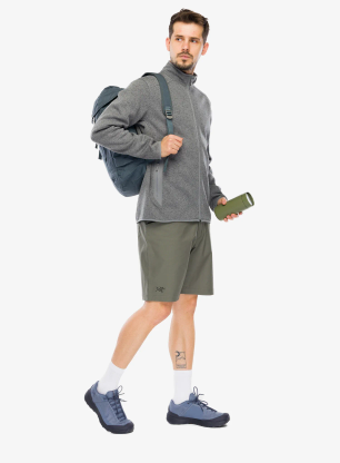 Hanorac fara gluga Arcteryx Covert Cardigan - cloud heather/void