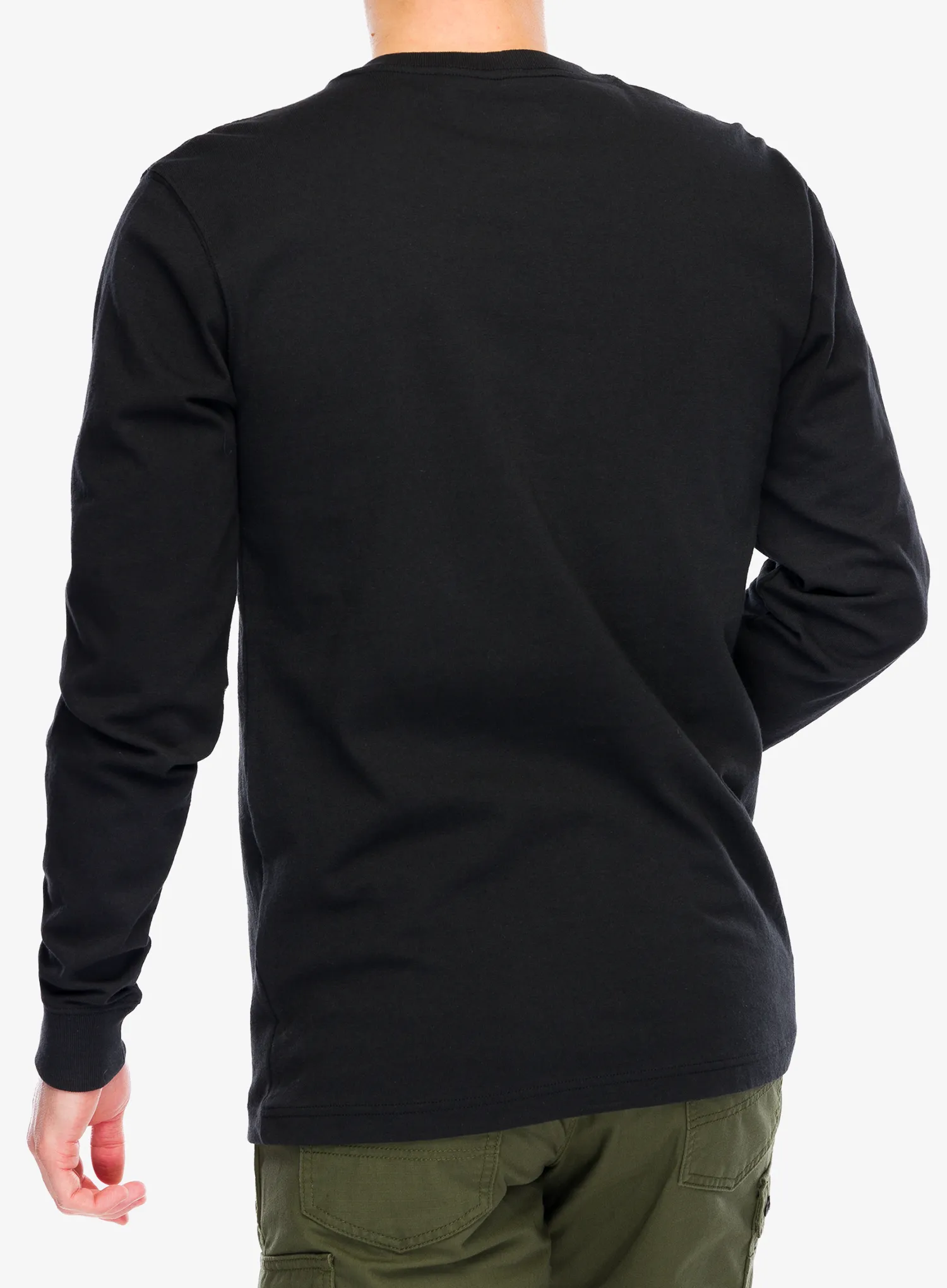 Hanorac fara gluga Carhartt Core Logo T-Shirt L/S - black