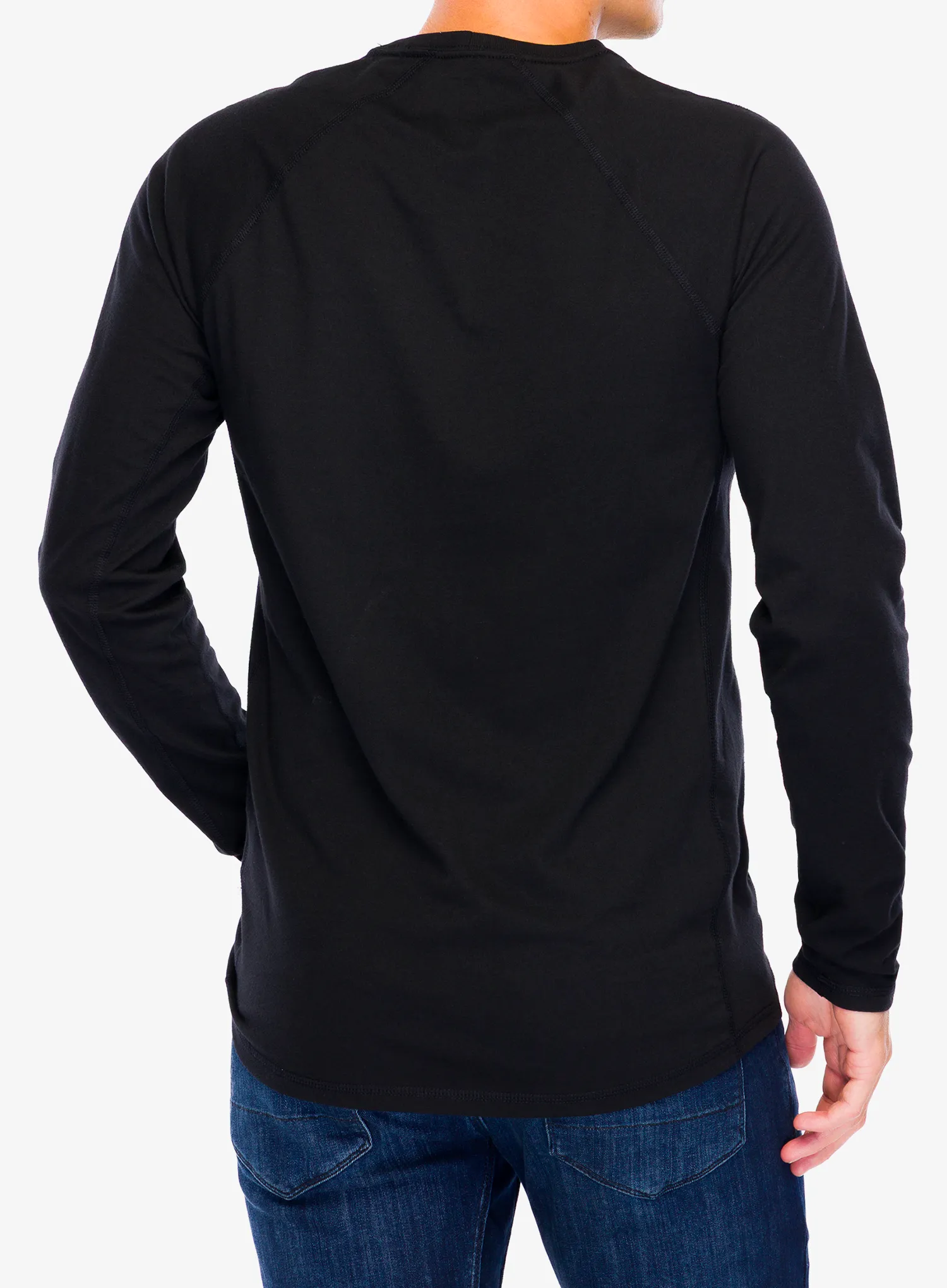 Hanorac fara gluga Carhartt Midweight L/S Pocket T-Shirt - black