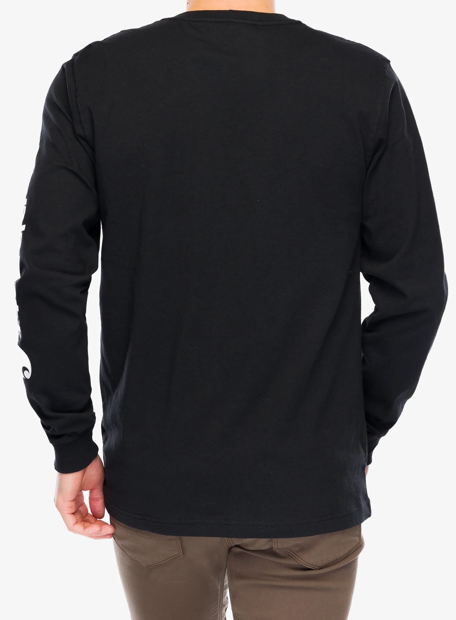 Hanorac fara gluga Carhartt Sleeve Logo T-Shirt L/S - black