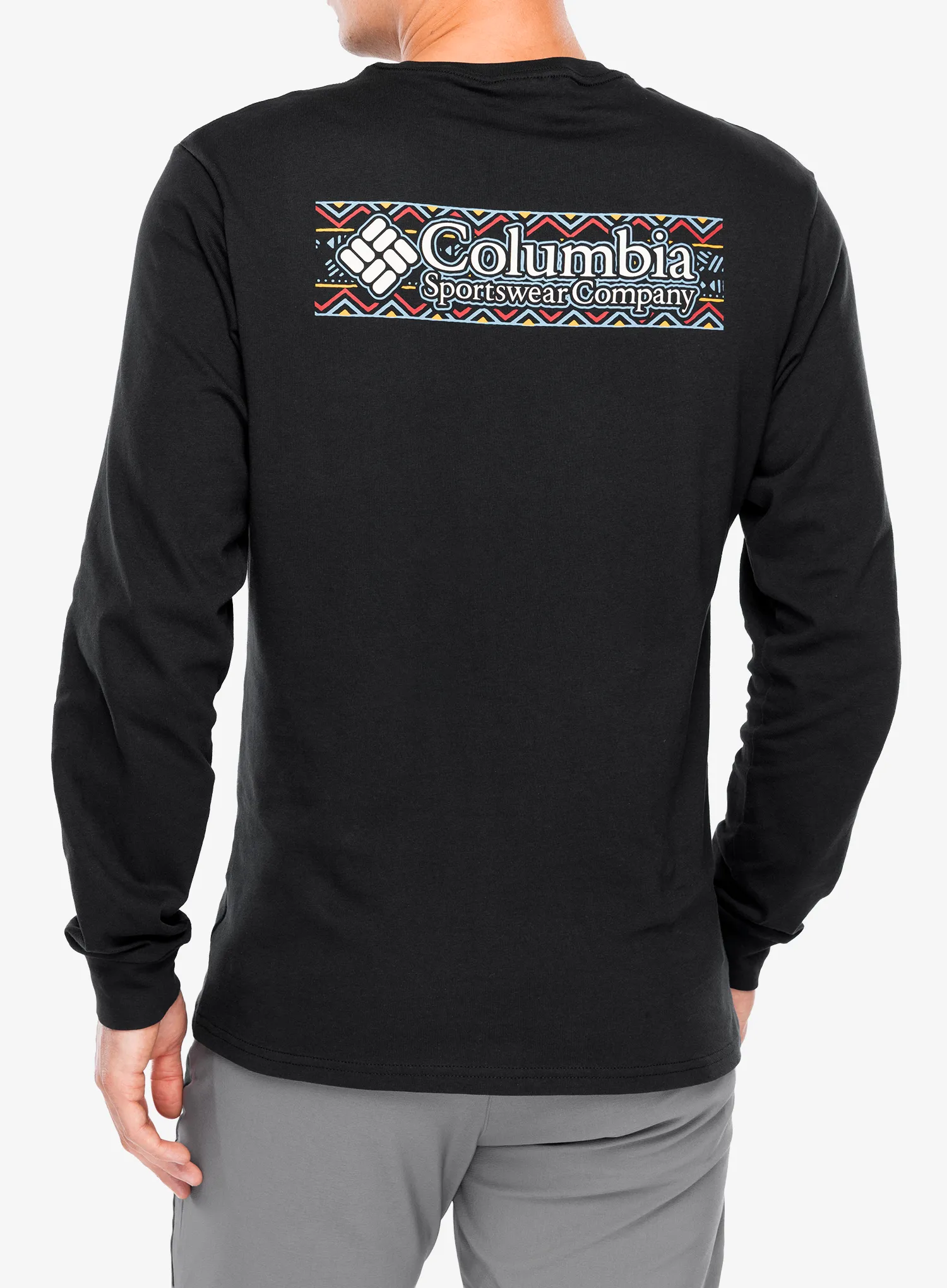 Hanorac fara gluga Columbia Explorers Canyon LS T-Shirt - black/branded blanket