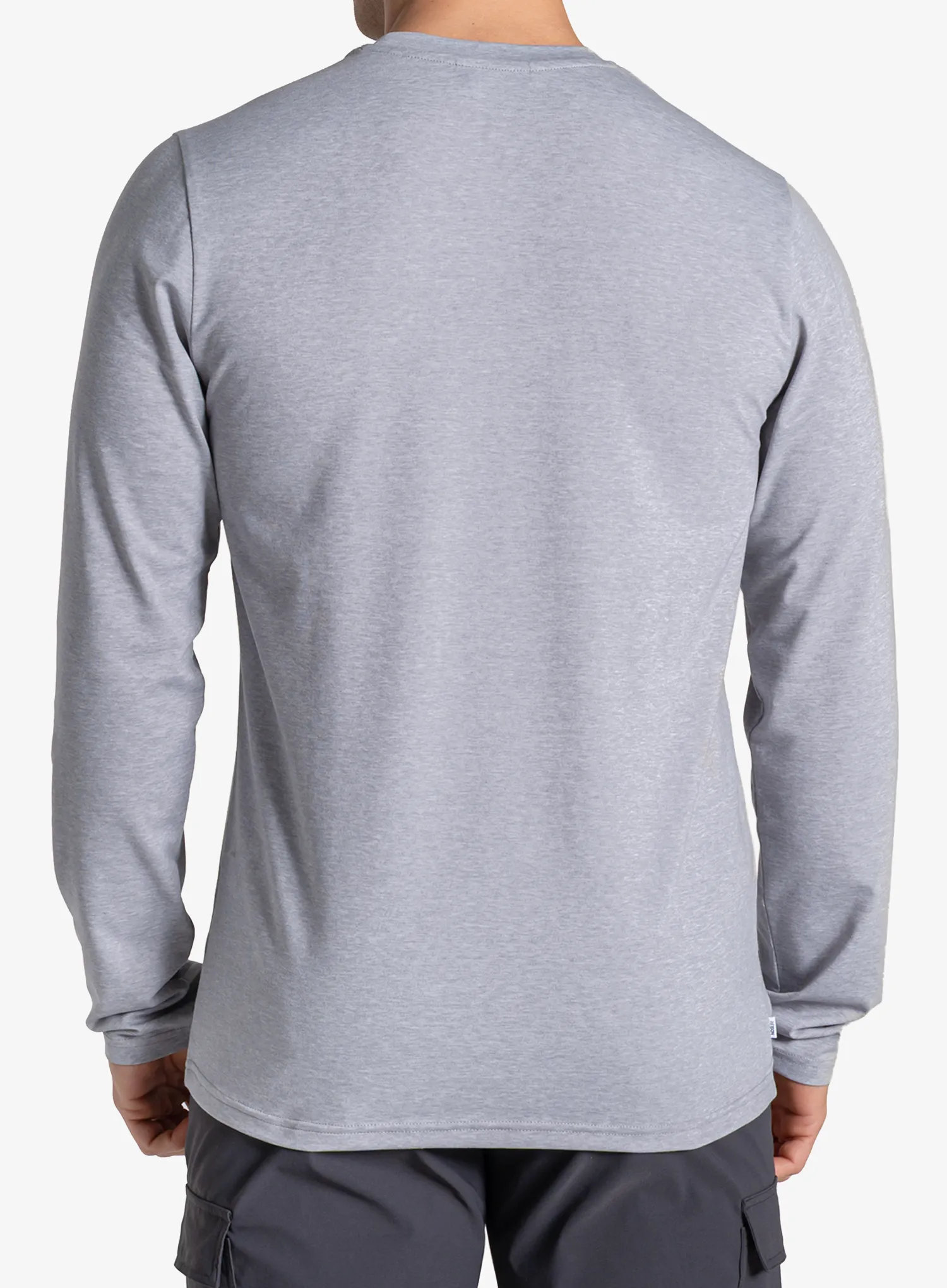 Hanorac fara gluga Craghoppers NosiLife Abel LS T-Shirt - soft grey marl
