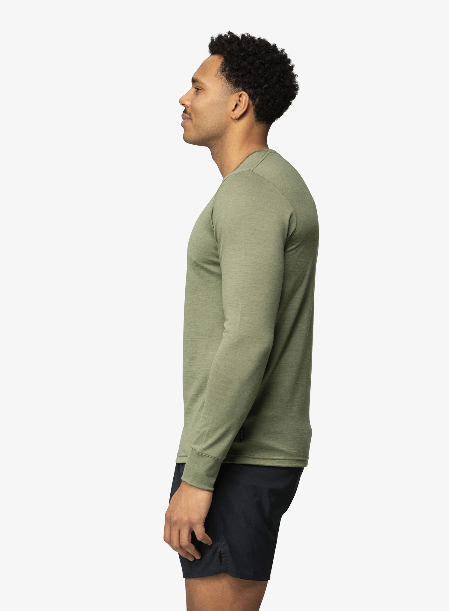 Hanorac fara gluga Devold Classic LS - lichen