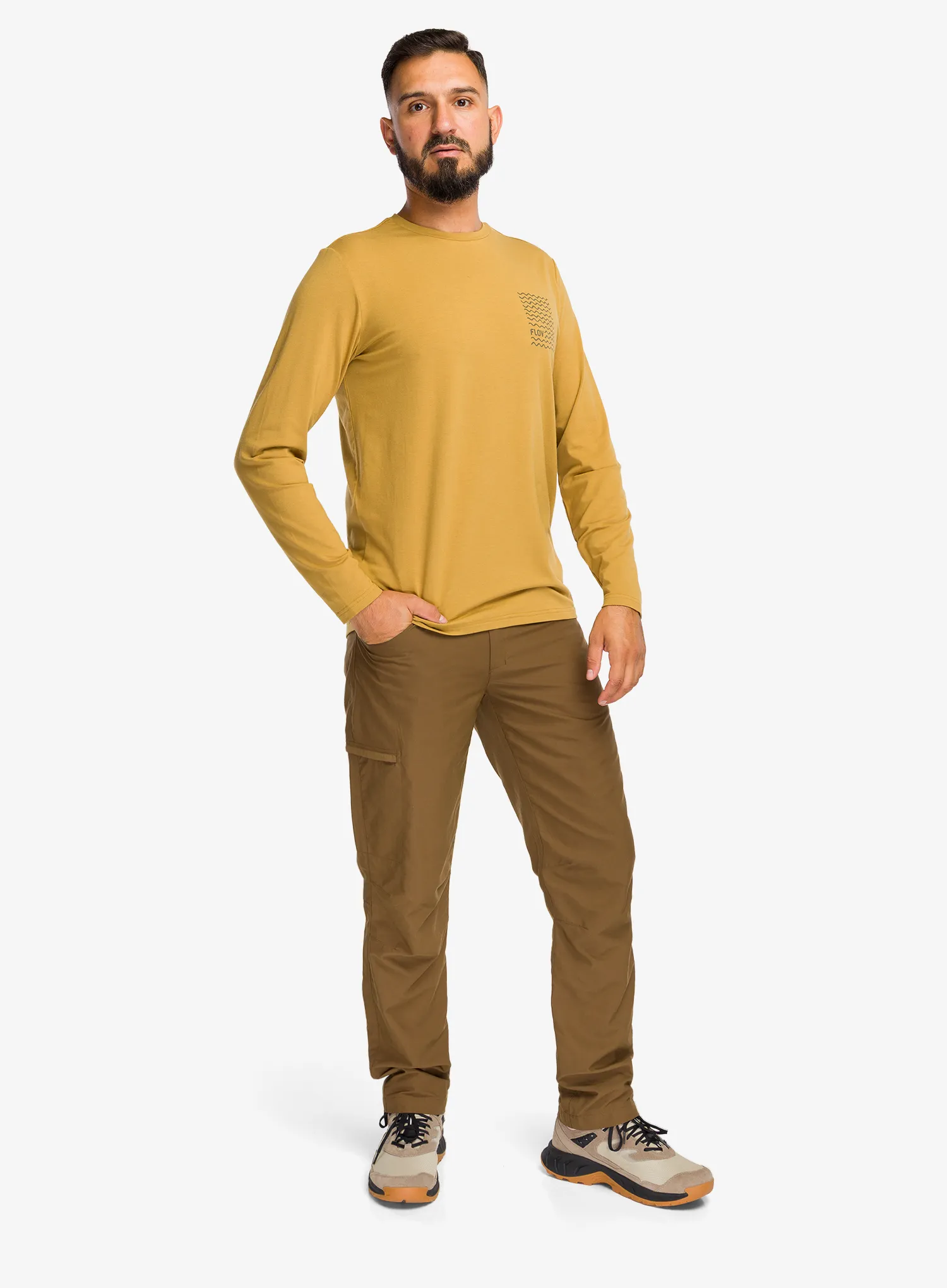 Hanorac fara gluga Flov Perris - light brown