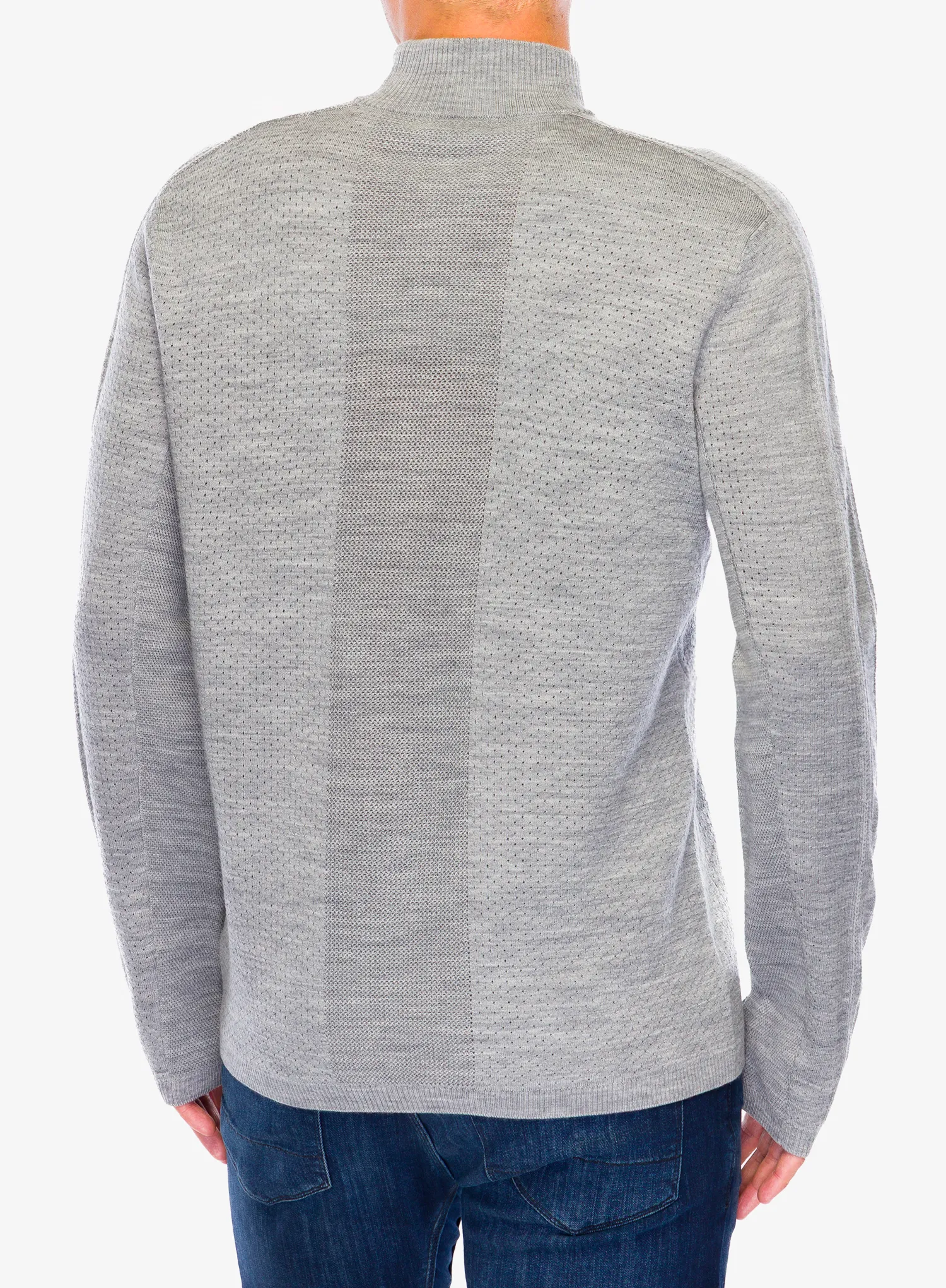 Hanorac fara gluga Icebreaker Anniversary Original LS Half Zip - metro hthr