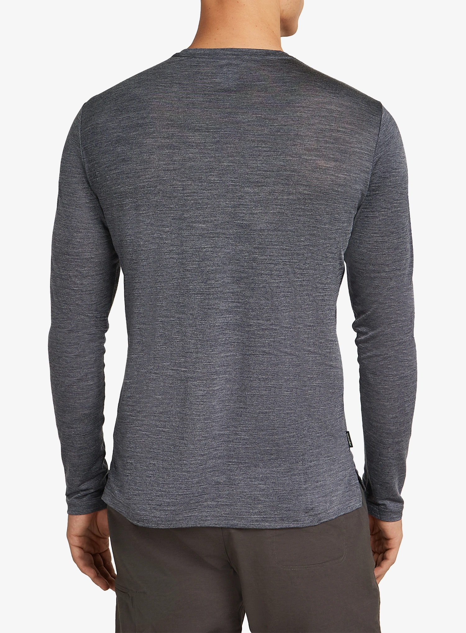 Hanorac fara gluga Icebreaker Merino 125 Cool-Lite Sphere III LS Tee - midnight navy hthr