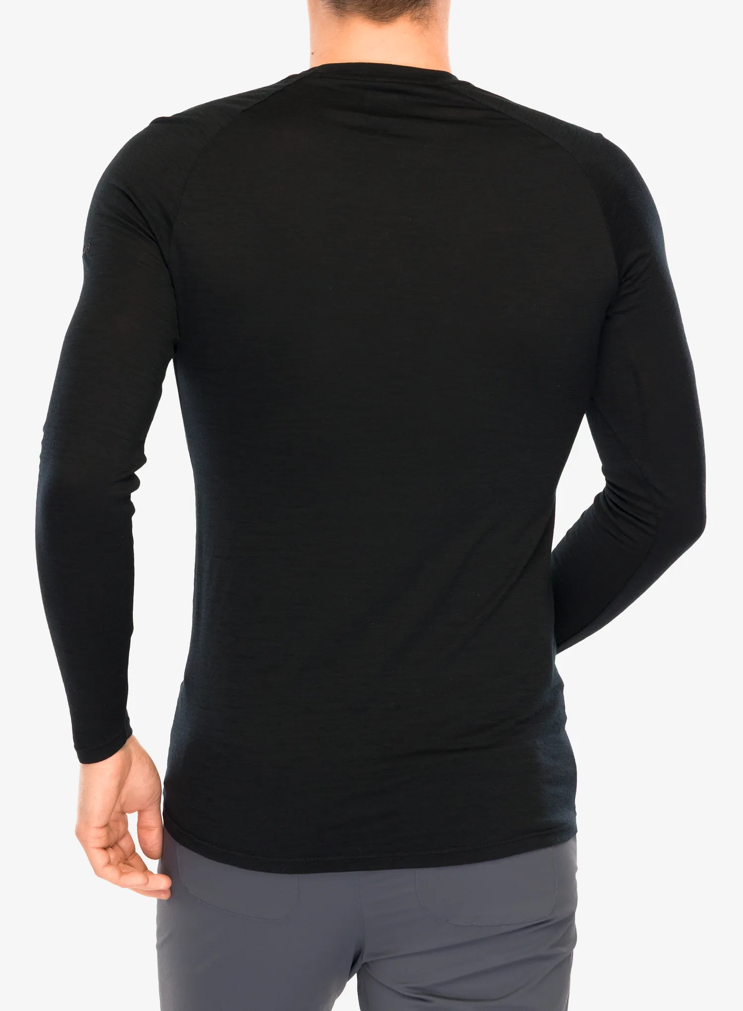 Hanorac fara gluga Inov-8 Merino Long Sleeve T-Shirt - black