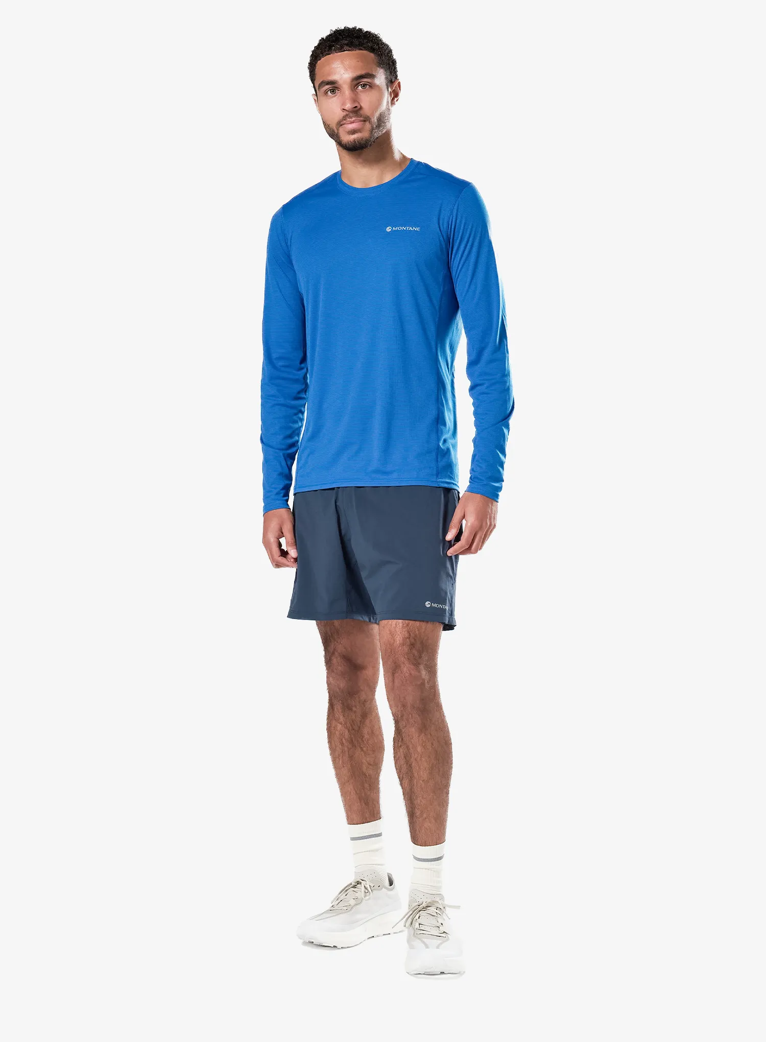 Hanorac fara gluga Montane Dart Nano Long Sleeve T-Shirt - neptune blue