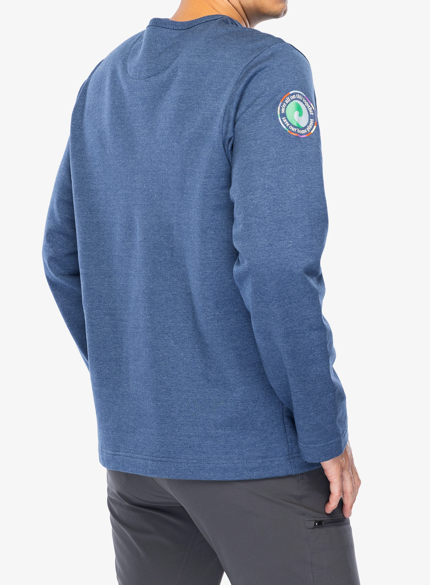Hanorac fara gluga Patagonia LW Unity Fitz Wildrise Crew - clement blue
