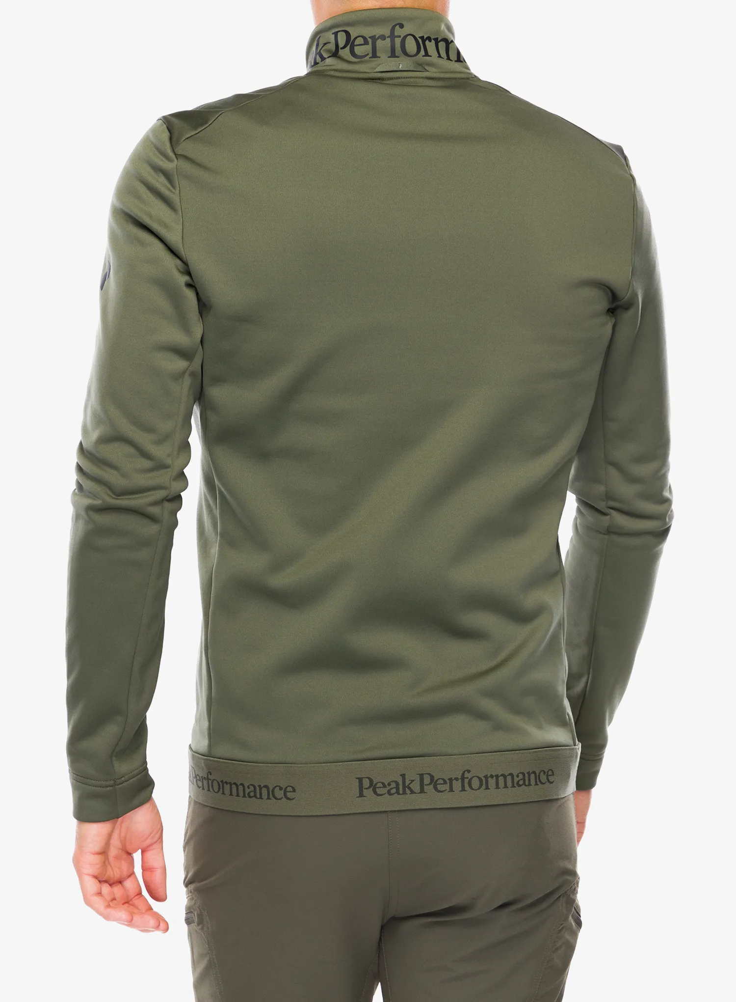 Hanorac fara gluga Peak Performance Rider Tech Zip Jacket - pine needle