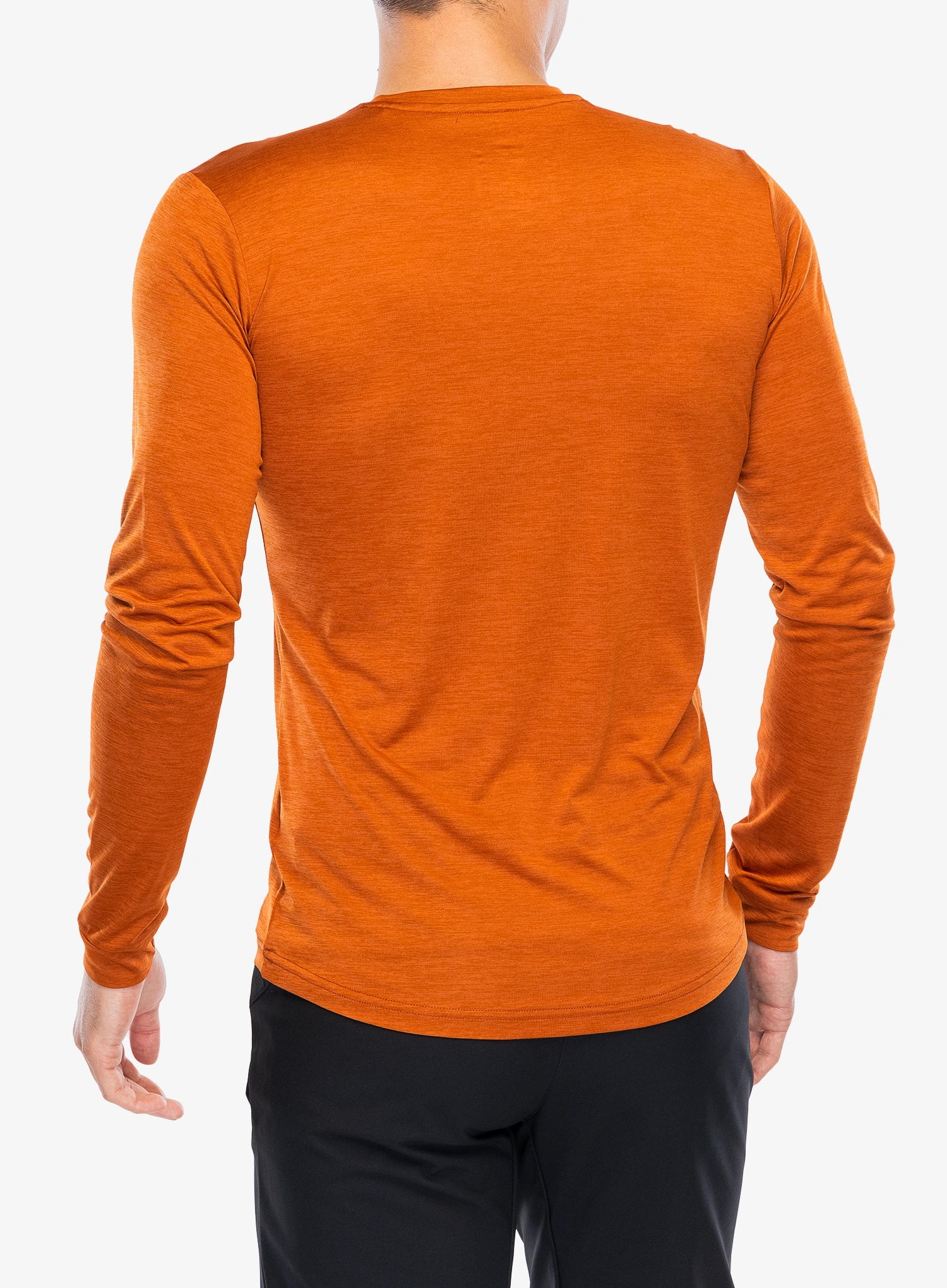 Hanorac fara gluga Salewa Puez Melange Dry L/S Tee - bombay brown melange