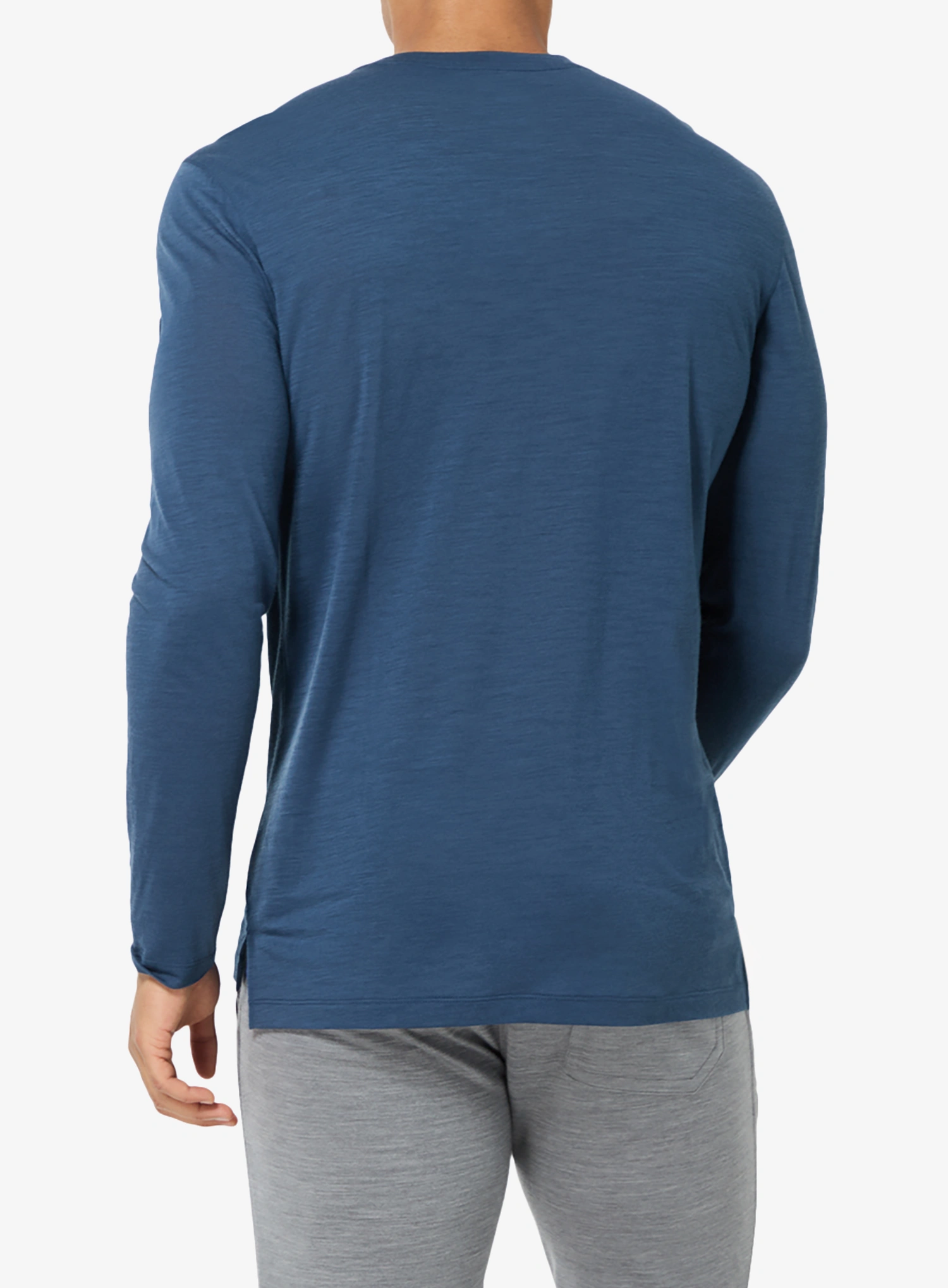 Hanorac fara gluga Super.natural HZSG Haute Route LS - ocean blue/various